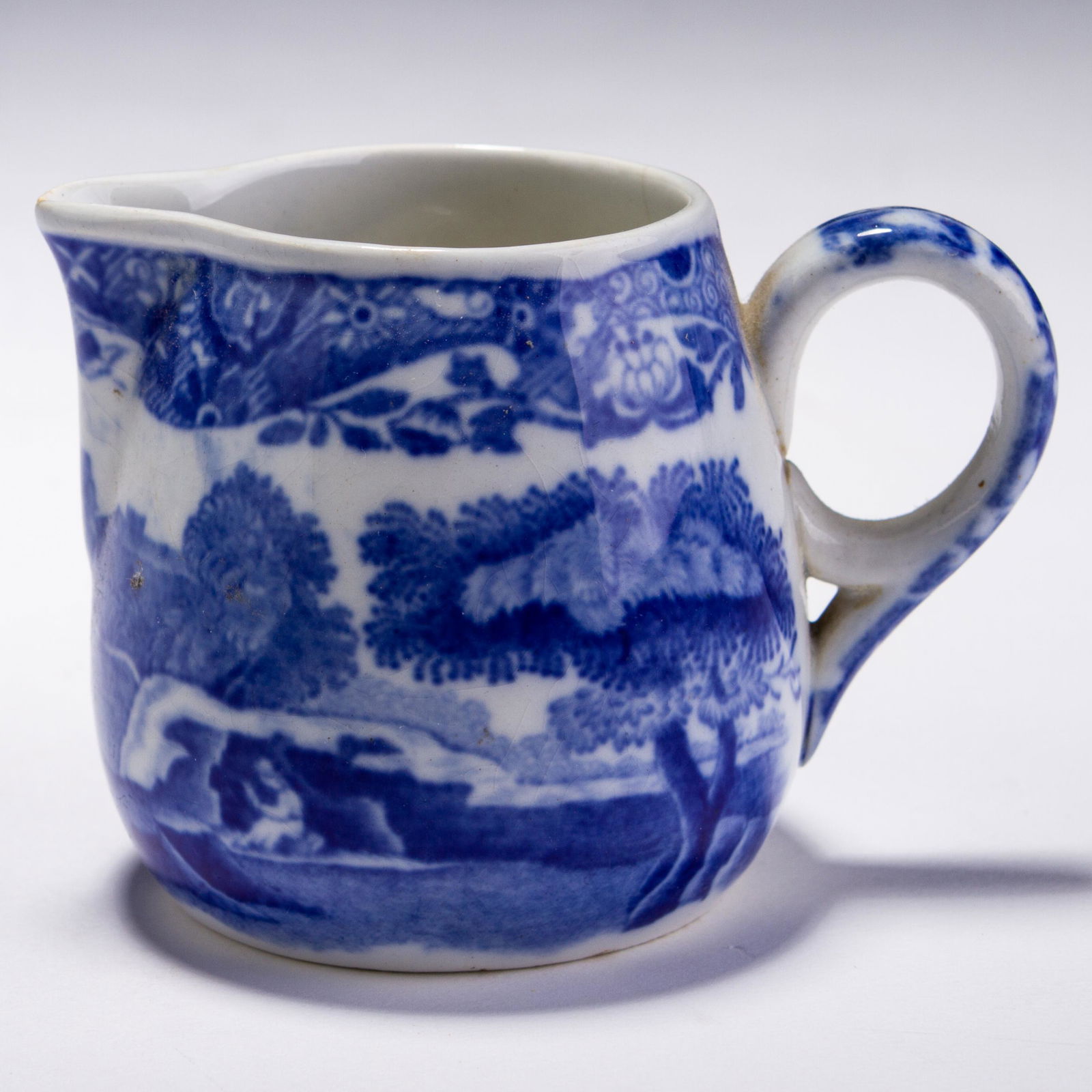 Spode Copeland Blue Italian Porcelain Cream Jug ca. 1890 (1 of 5)