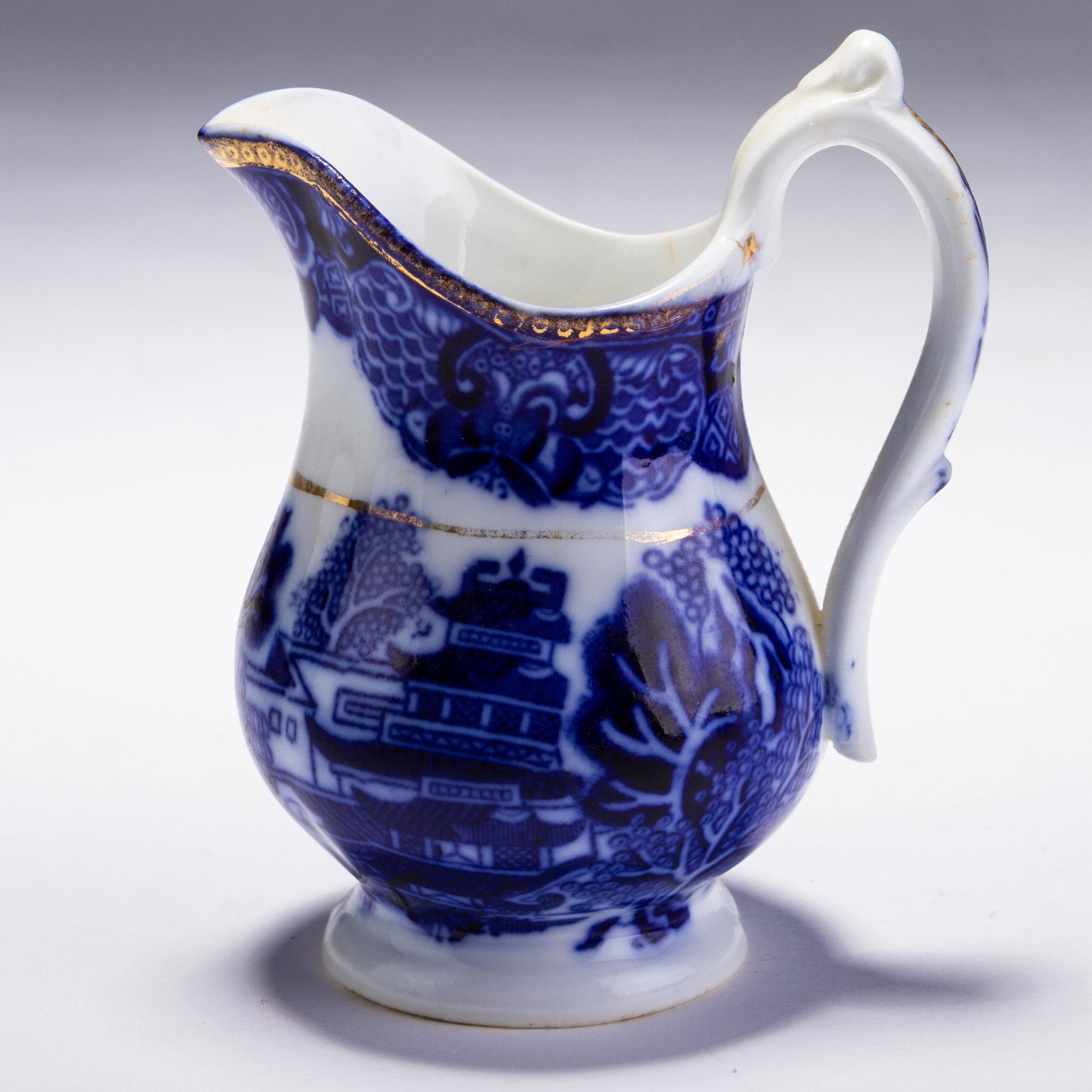 Stow Porcelain Willow Pattern Cream Jug 19th Century (1 of 5)