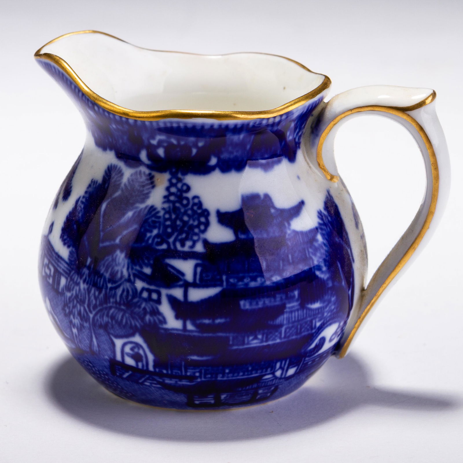 Coalport Willow Pattern Porcelain Pitcher Jug ca. 1880 (1 of 5)