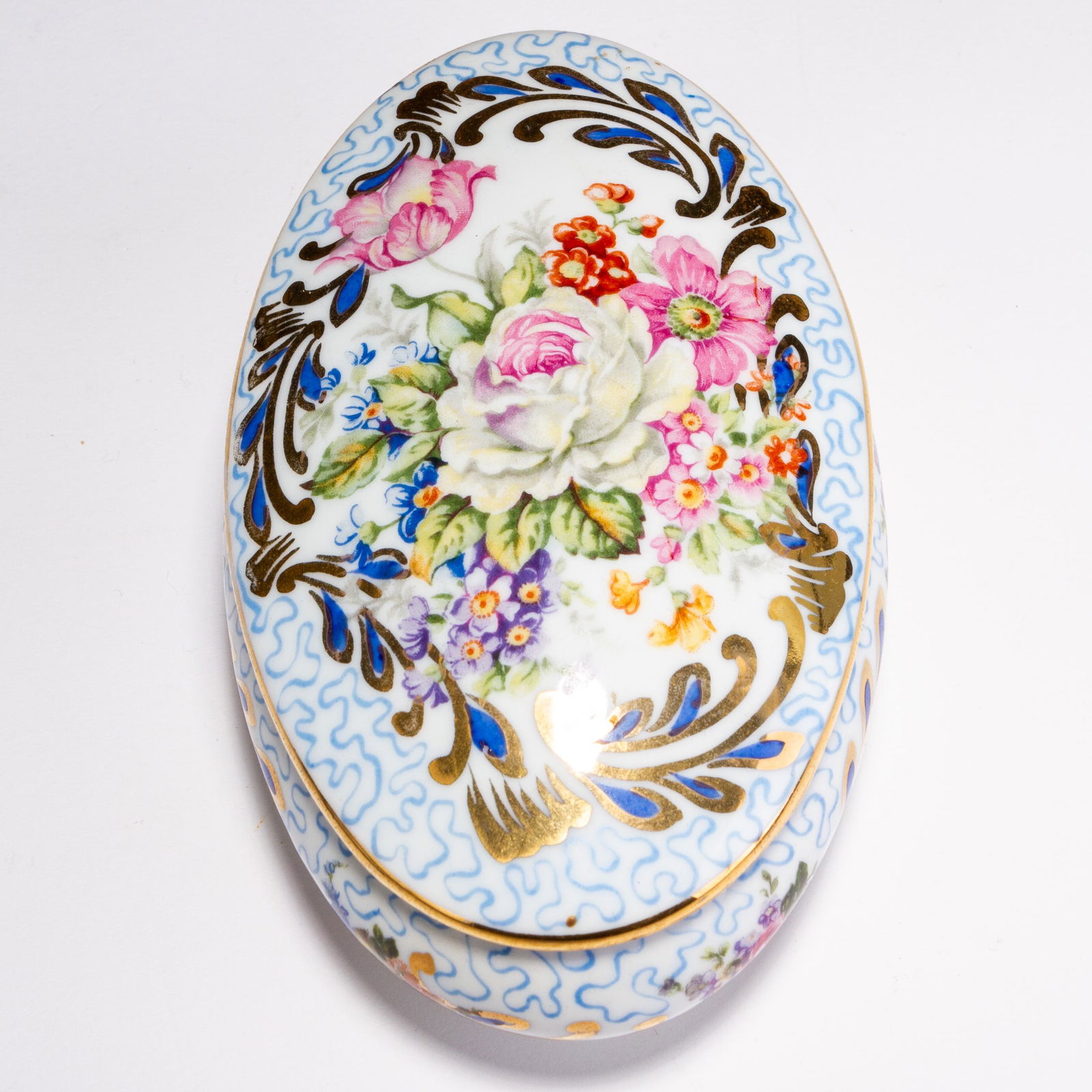 Limoges French Porcelain Floral Trinket Box (1 of 6)