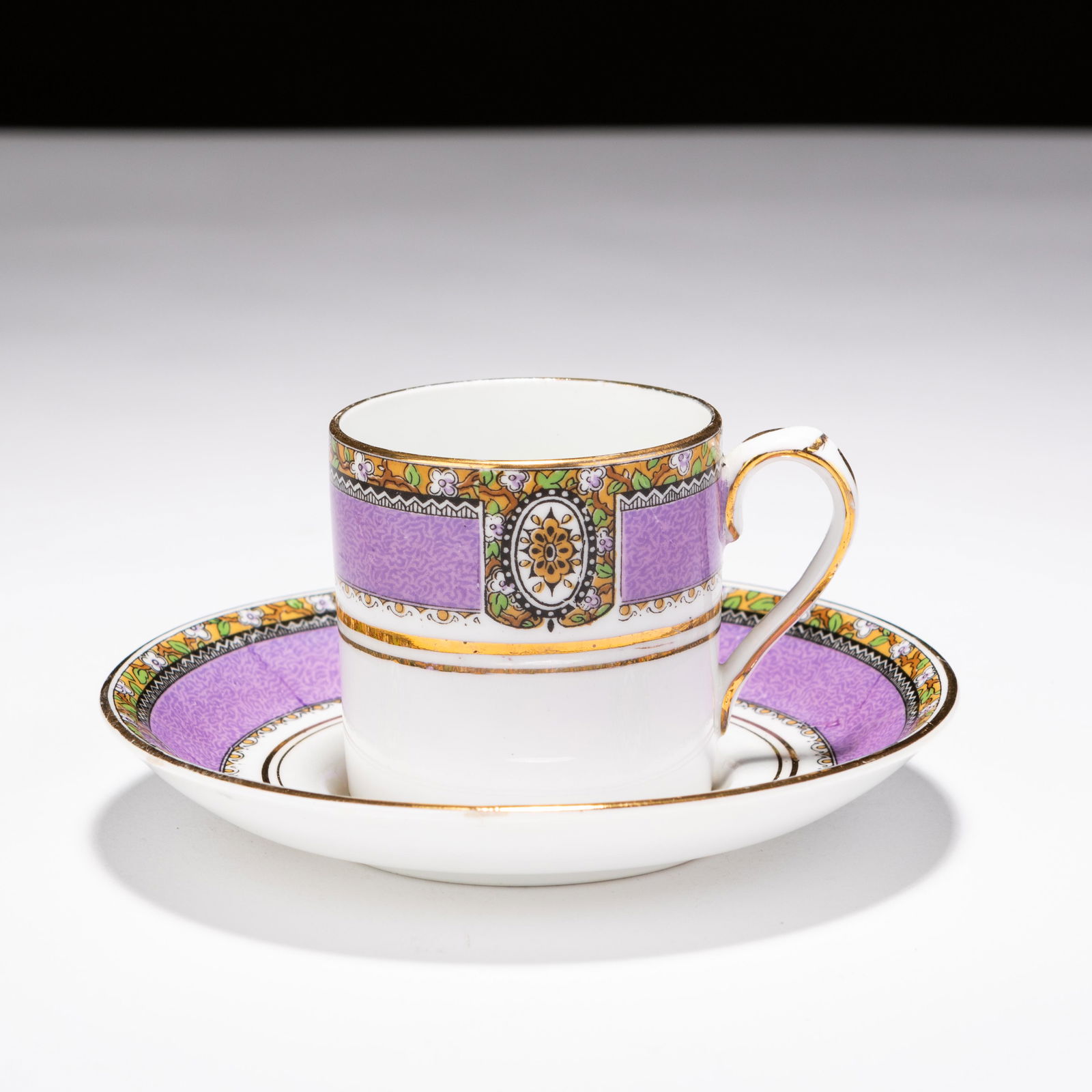 William Lowe Court China Porcelain "Kiang" Teacup & Saucer (1 of 8)