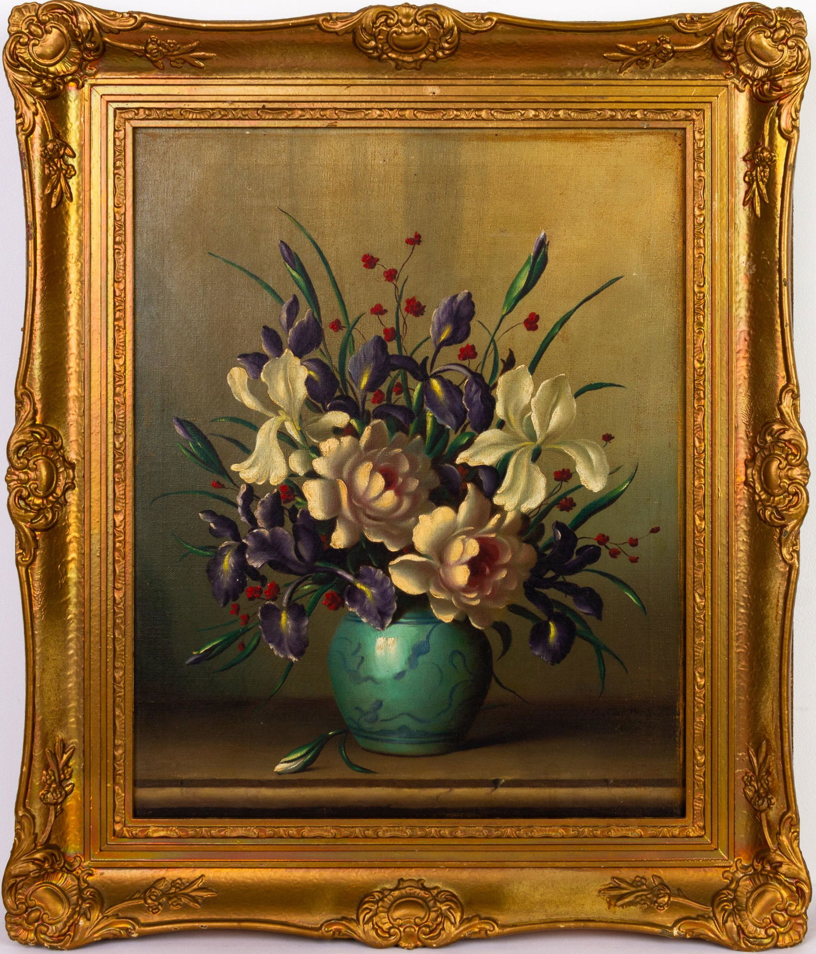 Still Life Oil Painting Flowers: Please carefully study all photographs to get an accurate idea of the object. In good condition, as seen. Shipping is in-house and we ship internationally to US and rest of the world. You may follow o