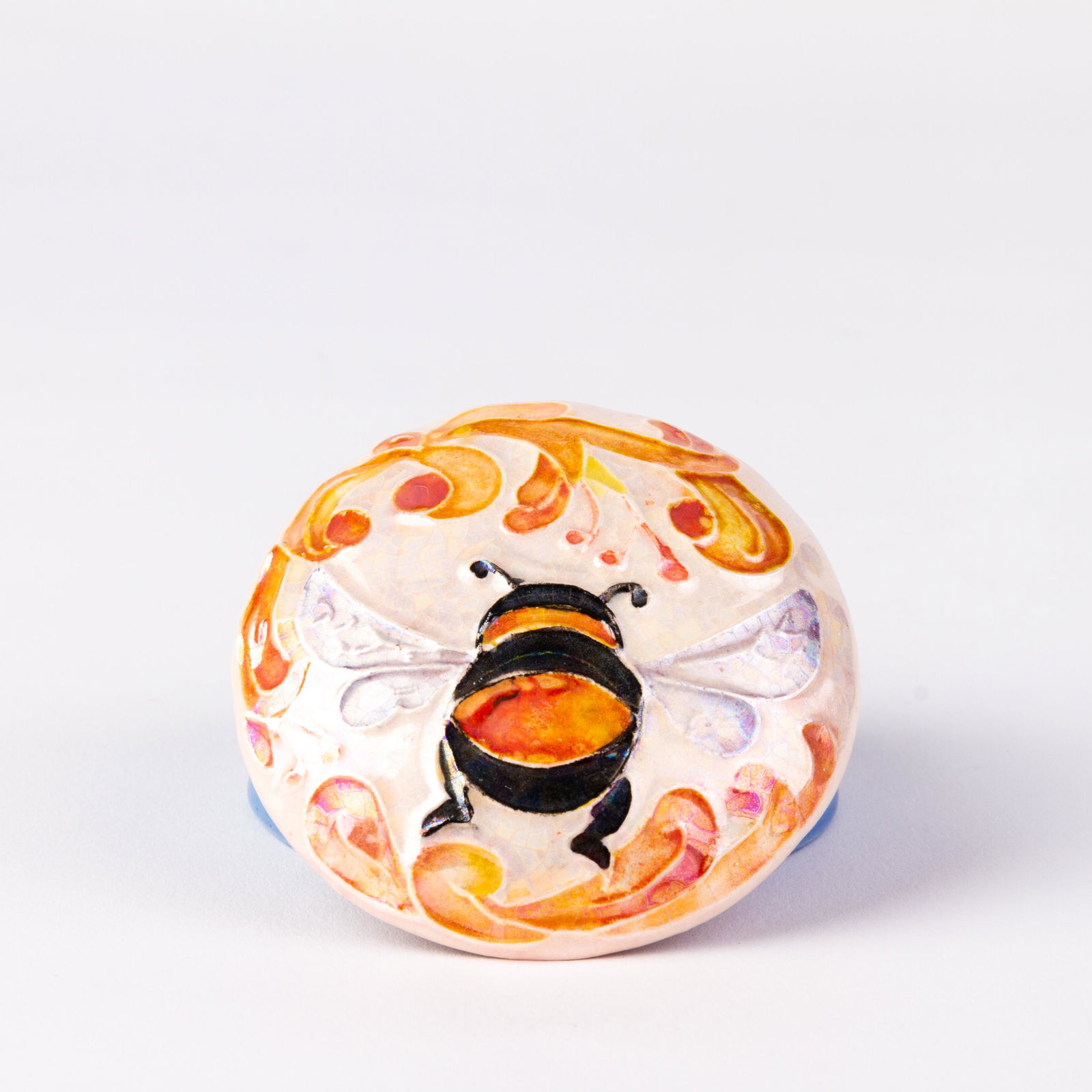 Signed Moorcroft Ceramic Miniature Trinket Box (1 of 6)