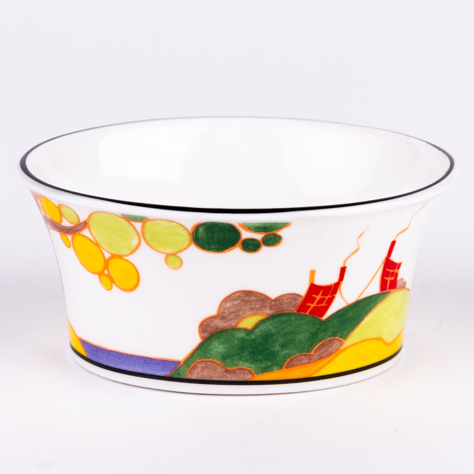 Clarice Cliff "Bizarre" by Wedgwood Porcelain Bowl (1 of 6)
