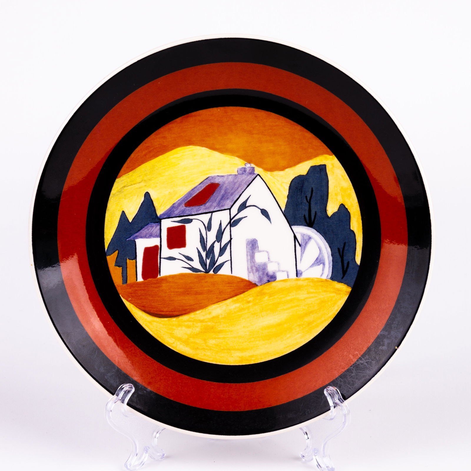 Clarice Cliff by Wedgwood "Bizarre" Porcelain Plate (1 of 5)
