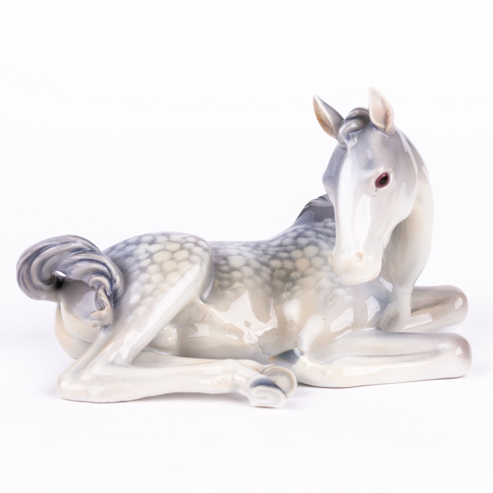 Metzler & Orloff German Porcelain Recumbent Horse (1 of 6)