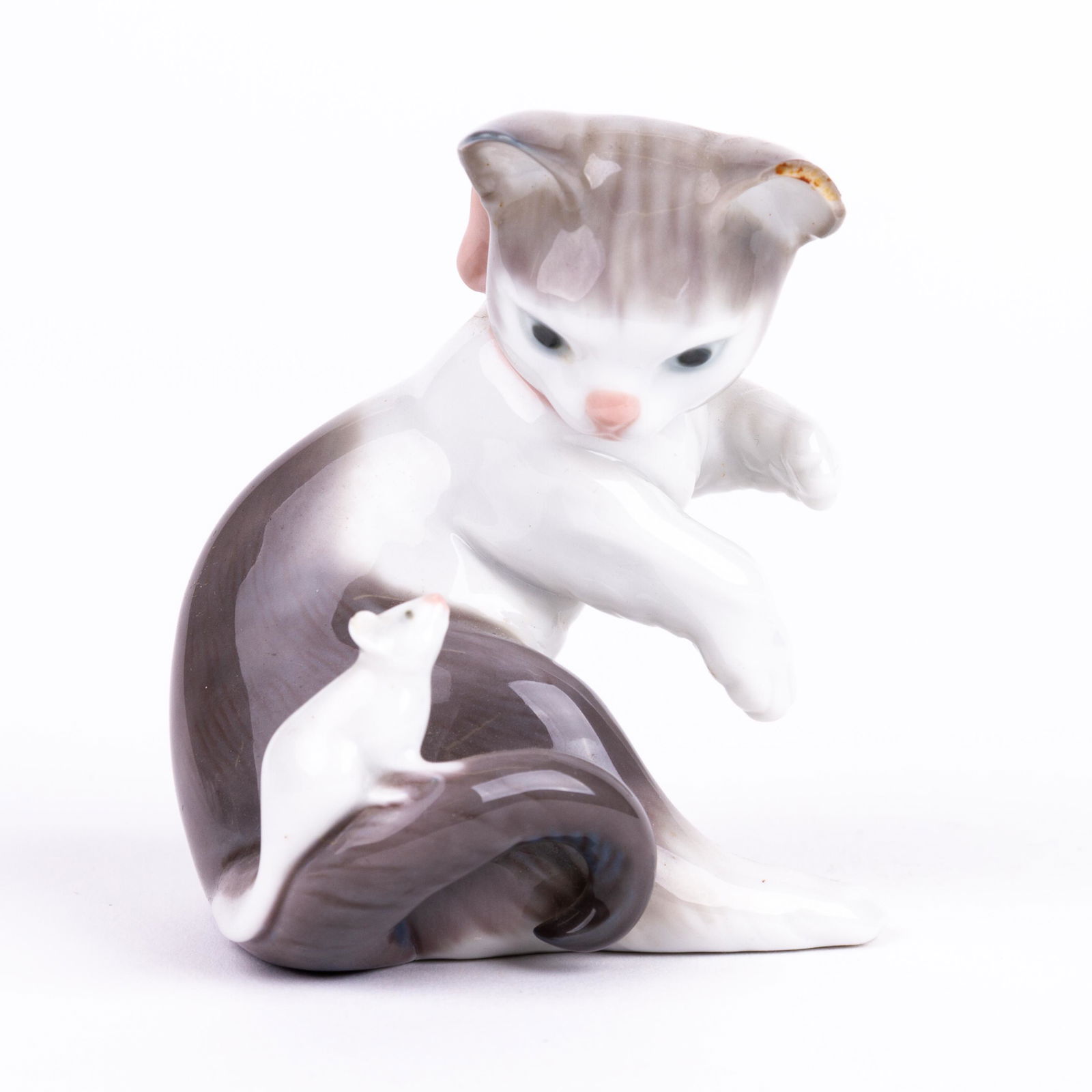 Lladro Fine Porcelain Cat & Mouse Figure (1 of 5)