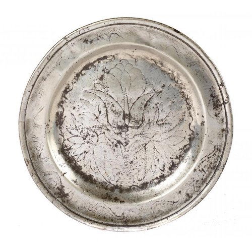Pewter Plate: Good condition