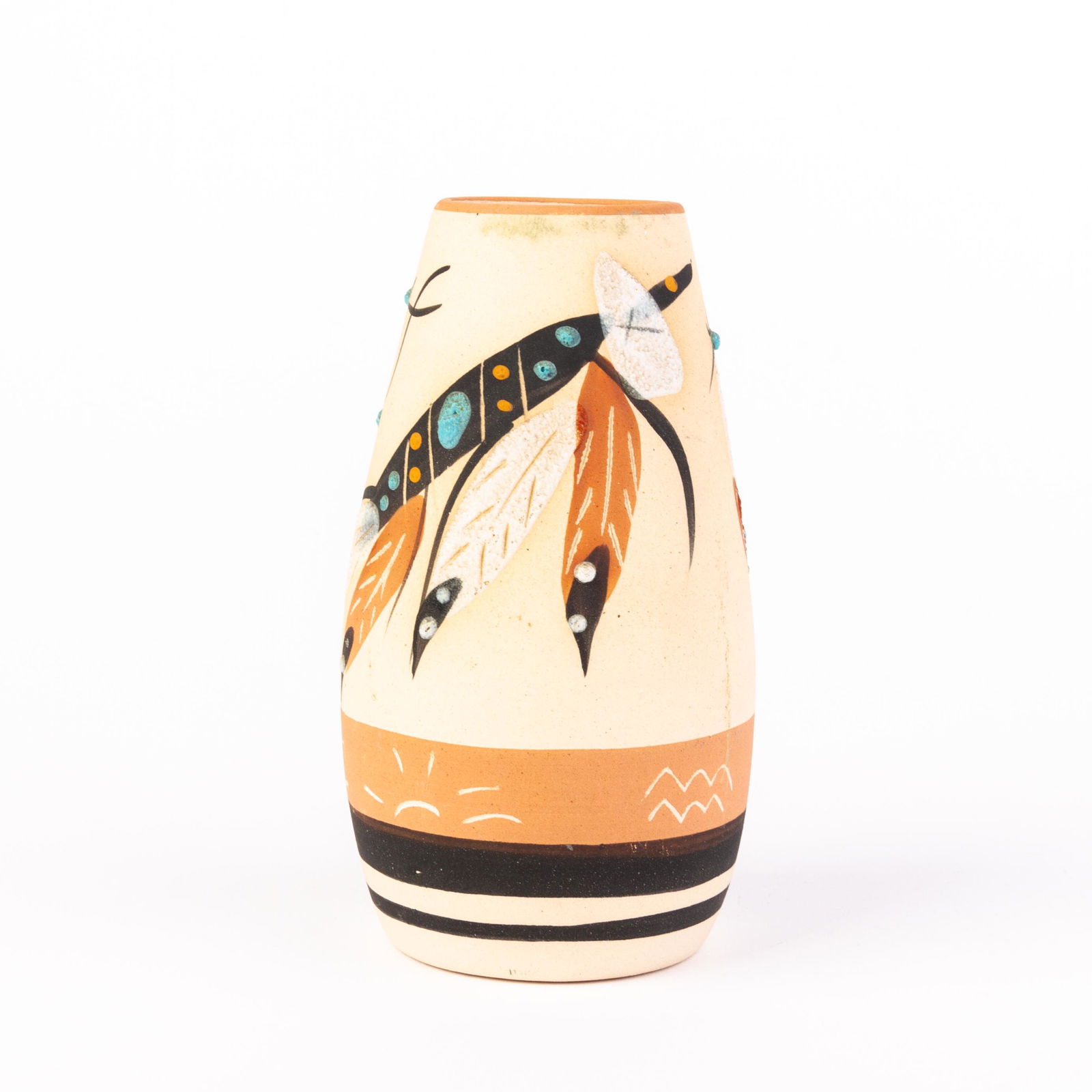 21st Century Signed Navajo Native Indian Pottery Vase (1 of 5)