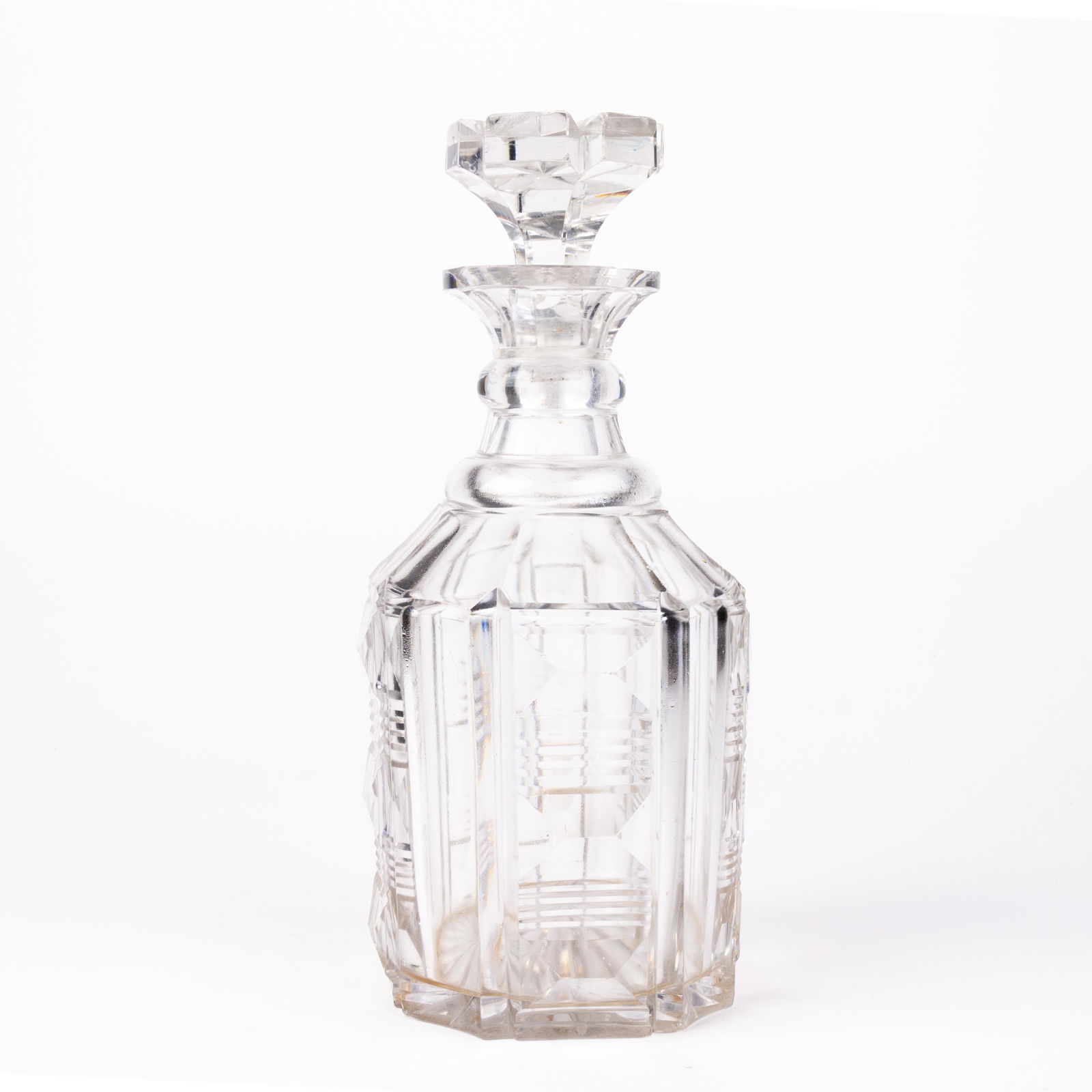 Art Deco Cut Crystal Decanter Bottle (1 of 6)
