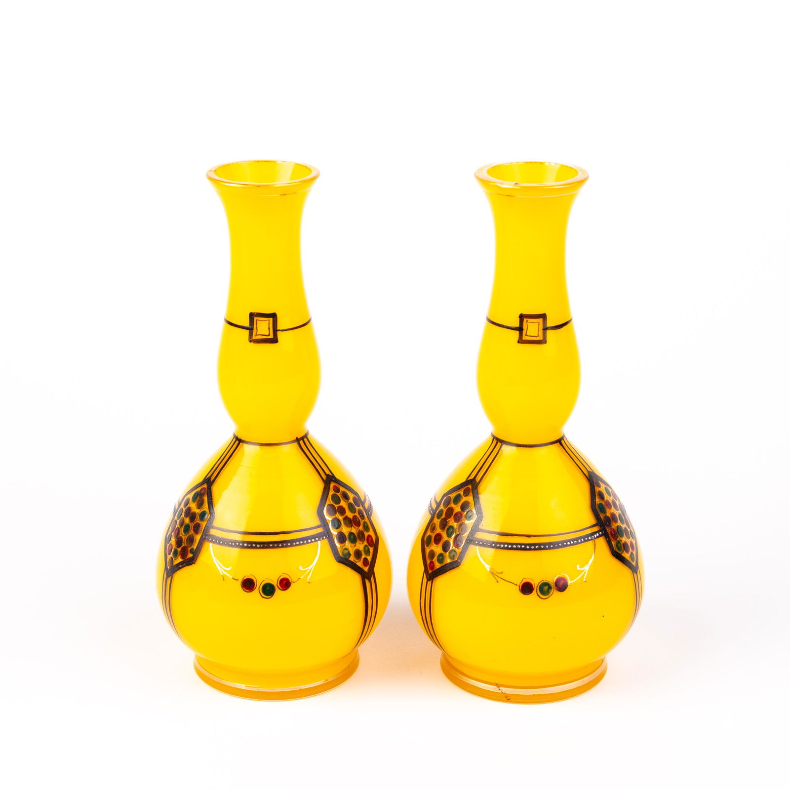 Pair of Loetz Tango Glass Art Nouveau Vases (1 of 5)