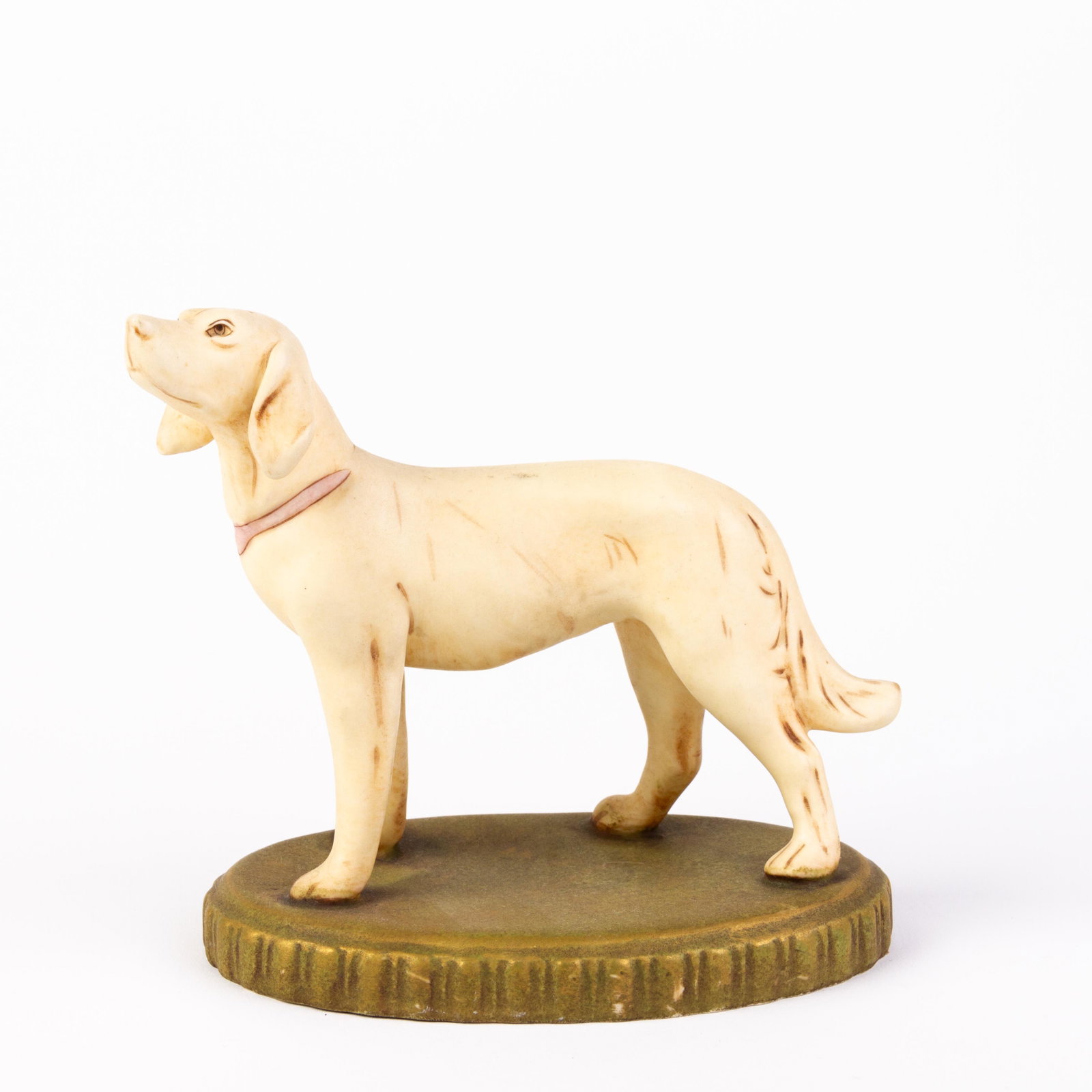 Royal Dux Bohemia Porcelain Dog Figure: DIMENSIONS APPROX 12x12.5x8CM. Please carefully study all photographs to get an accurate idea of the object. In good condition, as seen. Shipping is in-house and we ship internationally to US and rest
