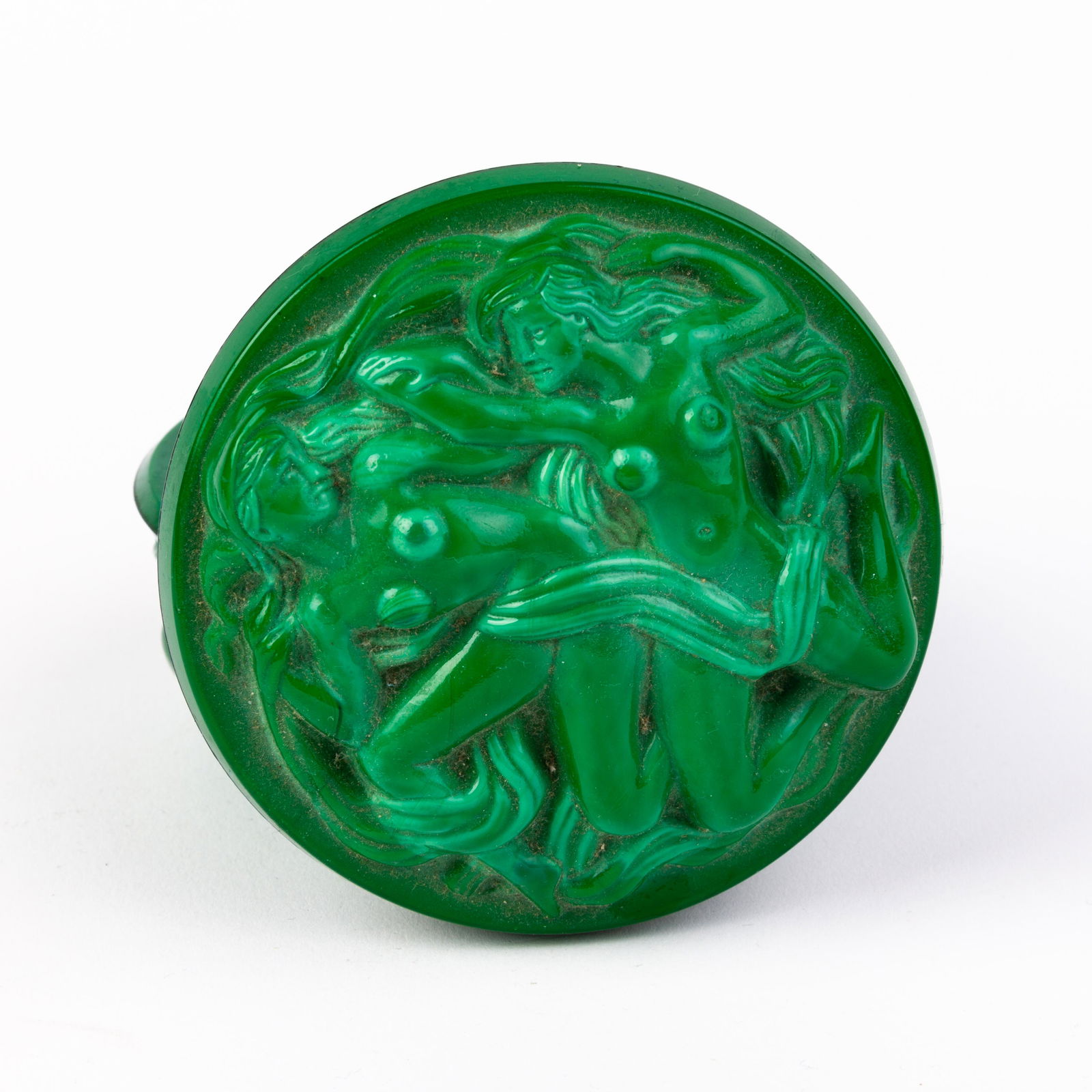 Curt Schlevot Czech Malachite Lidded Art Deco Box: DIMENSIONS APPROX 9x9x5.5CM. Please carefully study all photographs to get an accurate idea of the object. In good condition, as seen. Shipping is in-house and we ship internationally to US and rest o