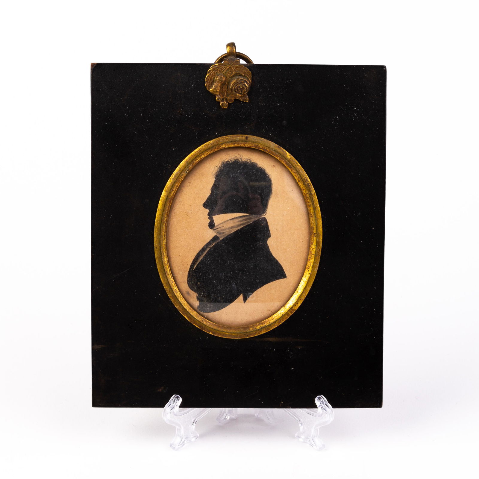 T. Turner Georgian Silhouette Portrait in Ebony Frame (1 of 6)