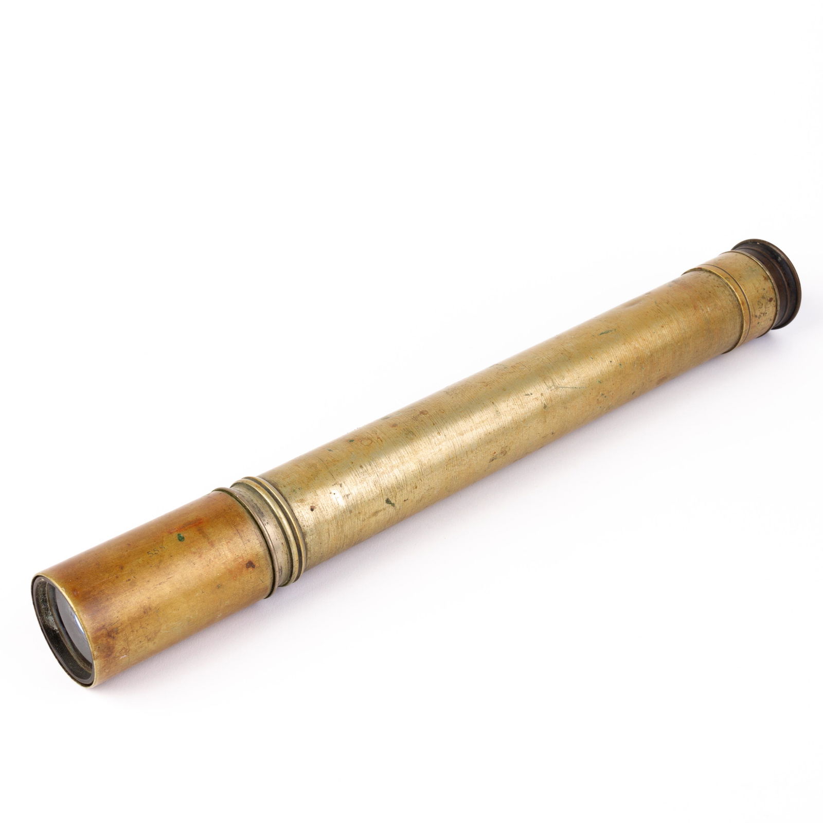 W. Ottway & Co Brass WWII Military Naval Telescope (1 of 6)