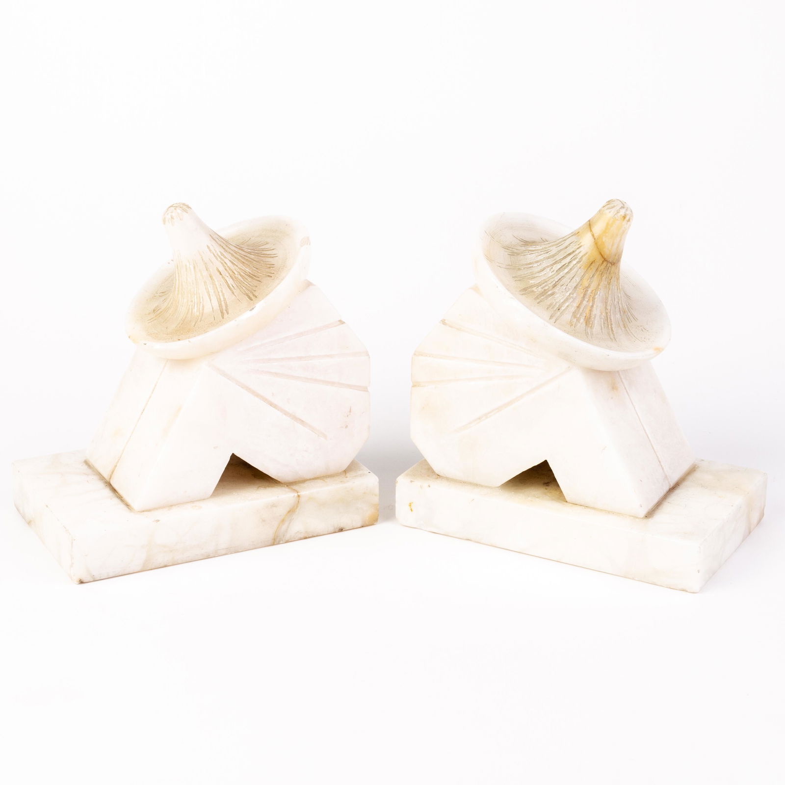 Art Deco Marble Sombreros Bookends (1 of 7)