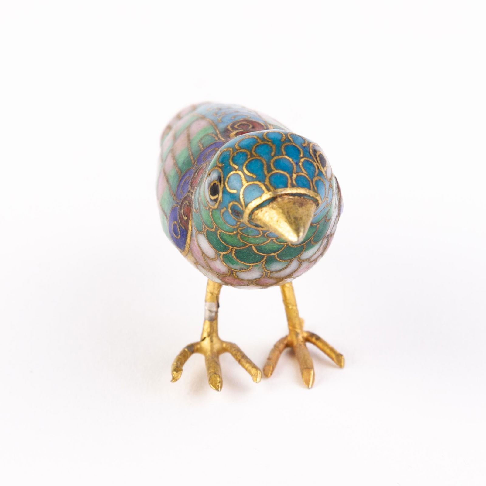 Chinese Cloisonne Bronze Bird Sculpture (1 of 5)