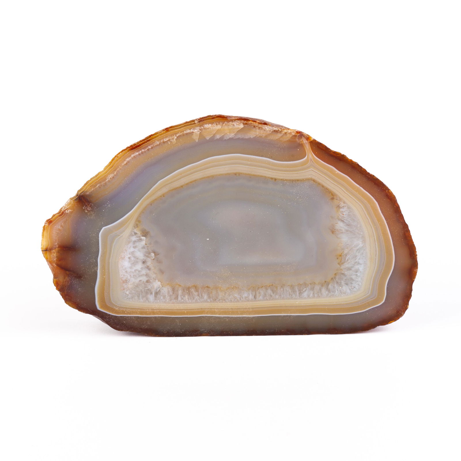 Brazilian Agate Geode Gemstone Specimen (1 of 5)