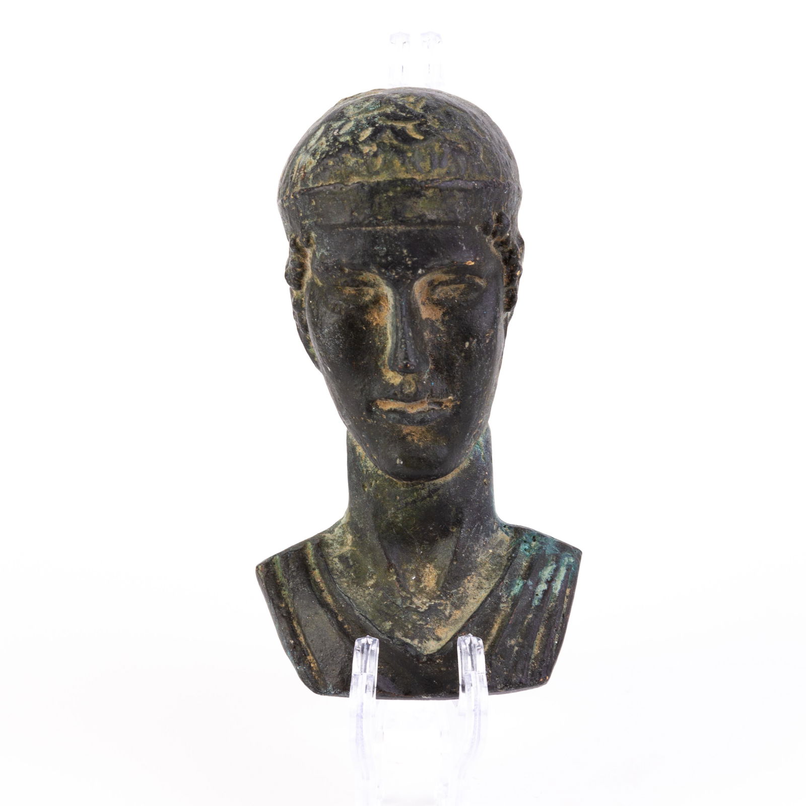 Acient Roman Bronze Senatorial Bust ca. 300 AD (1 of 5)