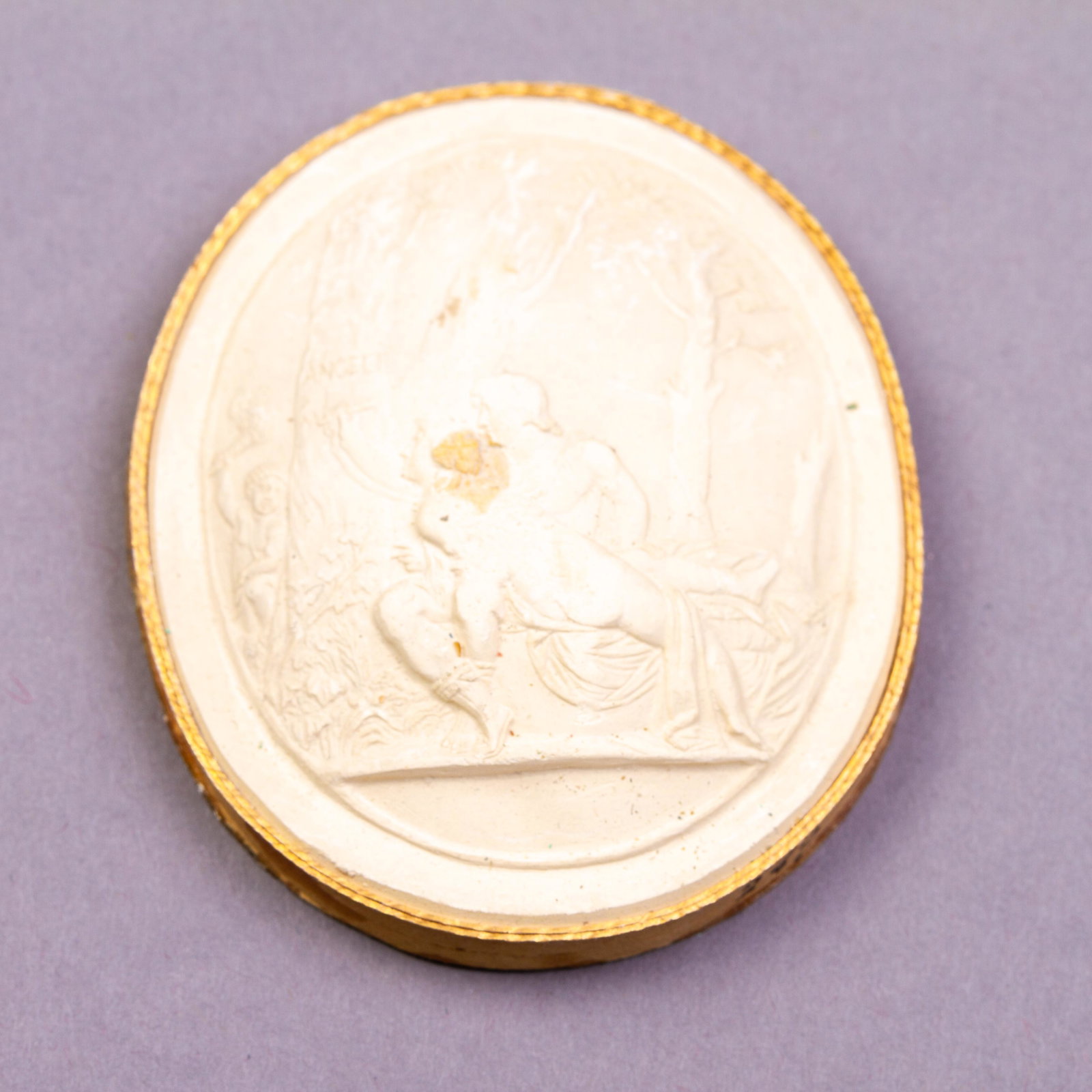 Grand Tour Plaster Cameo Intaglio 19th Century Portrait: DIMENSIONS APPROX 6x5x1CM. Please carefully study all photographs to get an accurate idea of the object. In good condition, as seen. Shipping is in-house and we ship internationally to US and rest of 