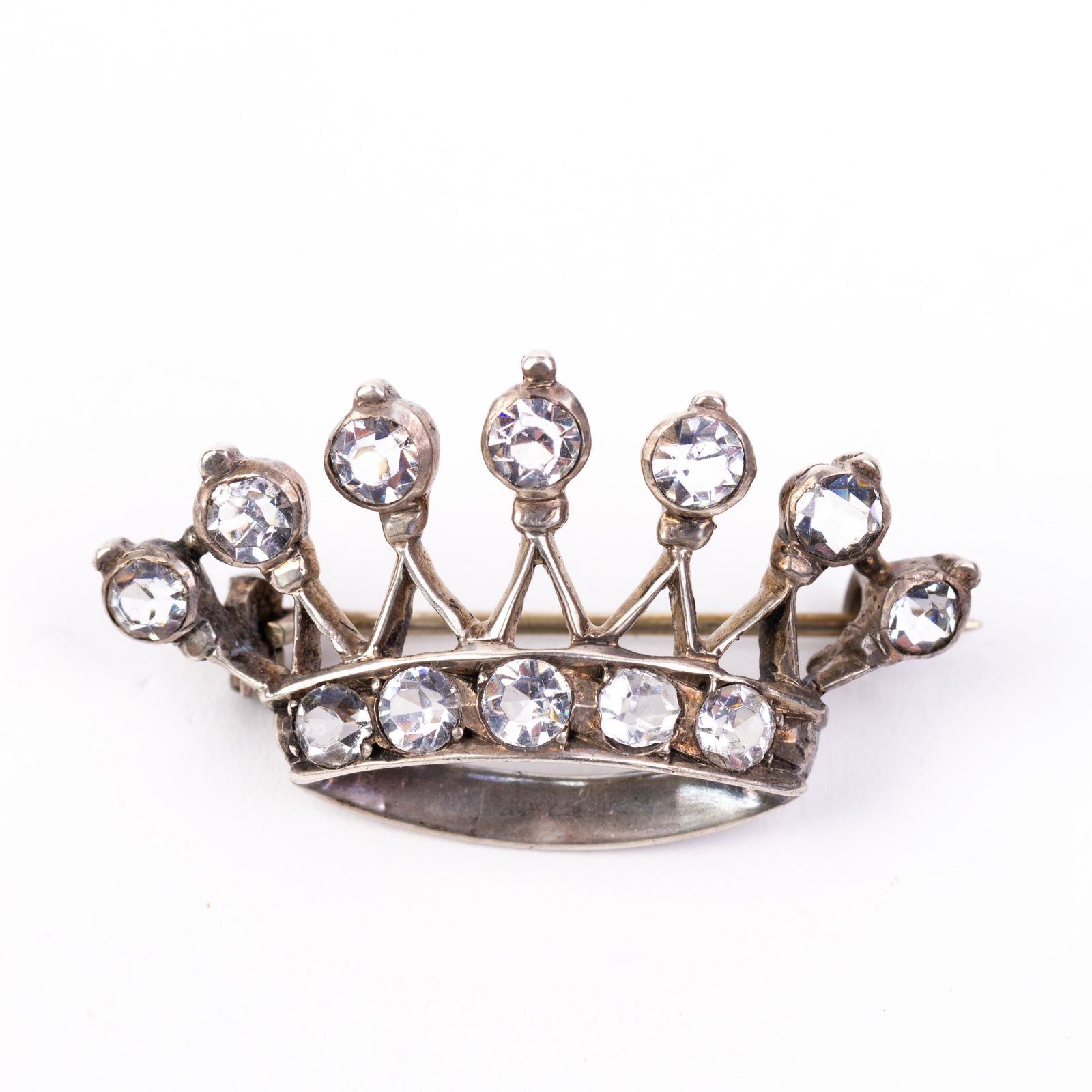 Victorian Paste Crown Brooch (1 of 5)