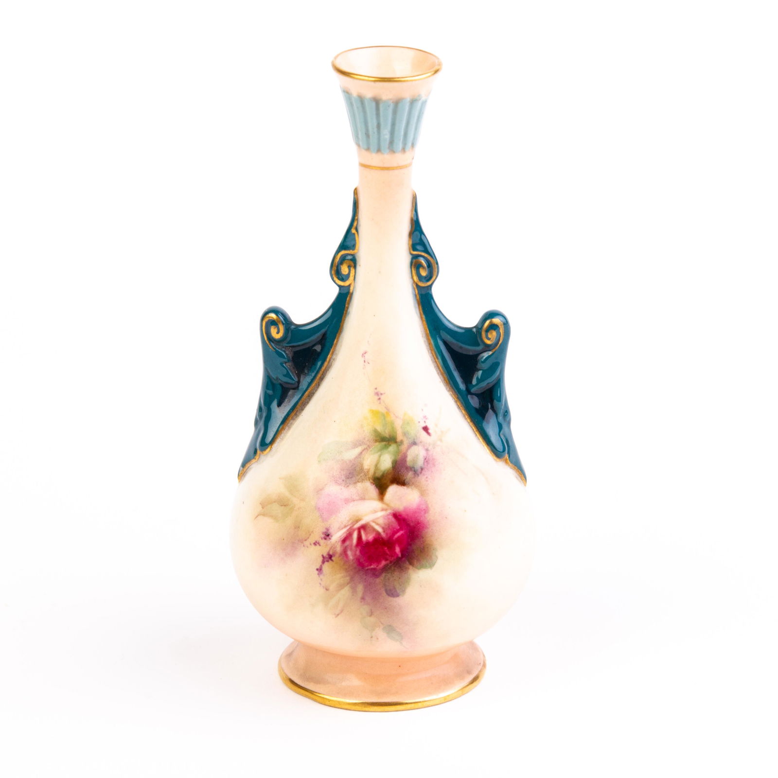 Hadley's Worcester Porcelain Art Nouveau Vase ca. 1906 (1 of 5)
