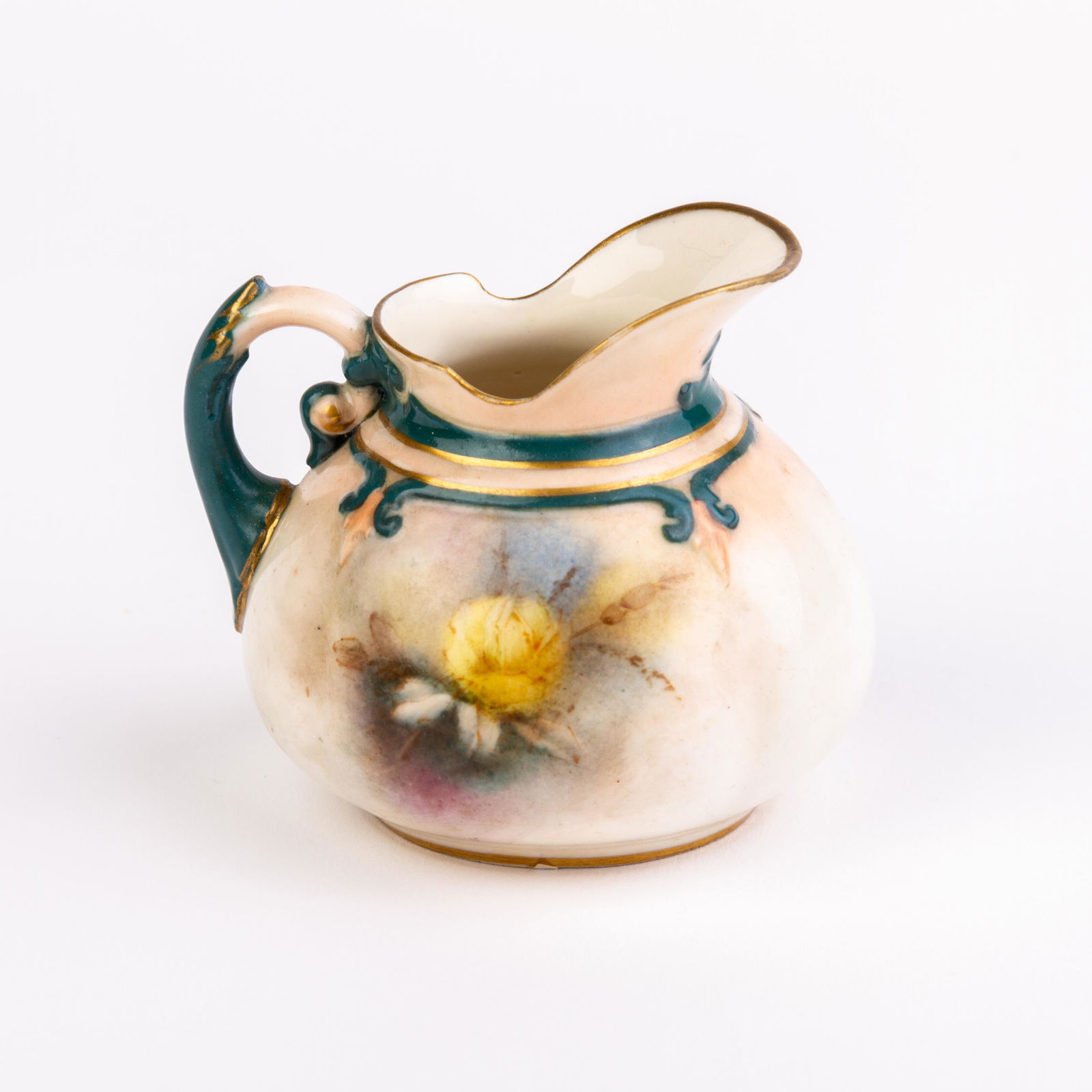 Hadley's Worcester Porcelain Art Nouveau Cream Jug ca. 1905 (1 of 5)