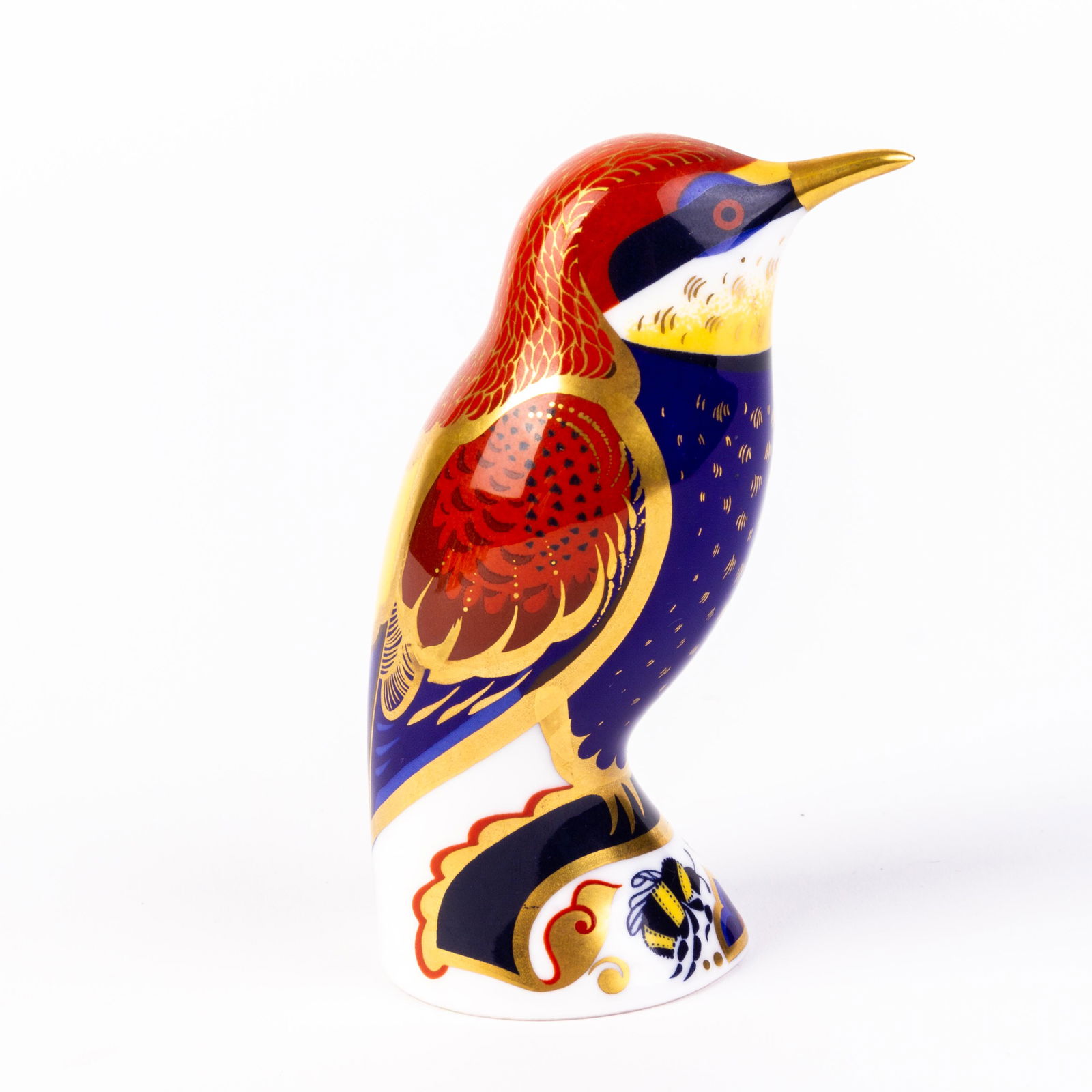 Royal Crown Derby 24KT Gold Porcelain Bird Paperweight (1 of 5)