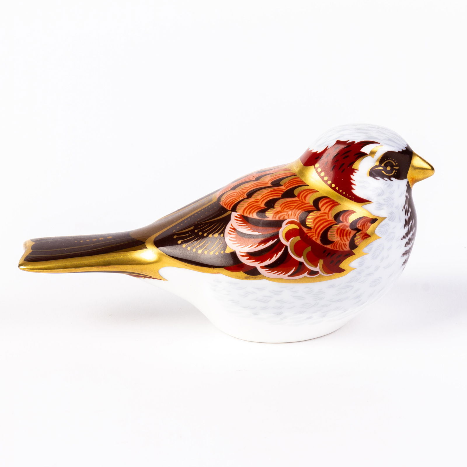 Royal Crown Derby 24KT Gold Porcelain Bird Paperweight (1 of 5)