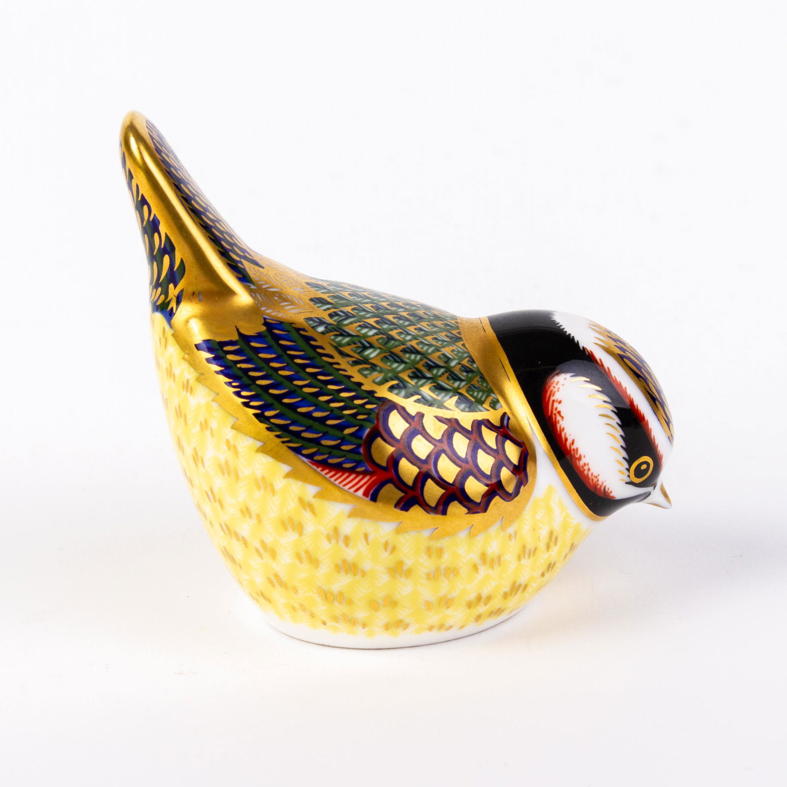 Royal Crown Derby 24KT Gold Porcelain Bird Paperweight (1 of 5)