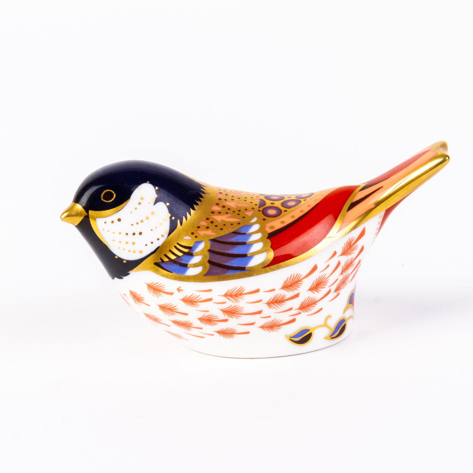 Royal Crown Derby 24KT Gold Porcelain Bird Paperweight (1 of 5)