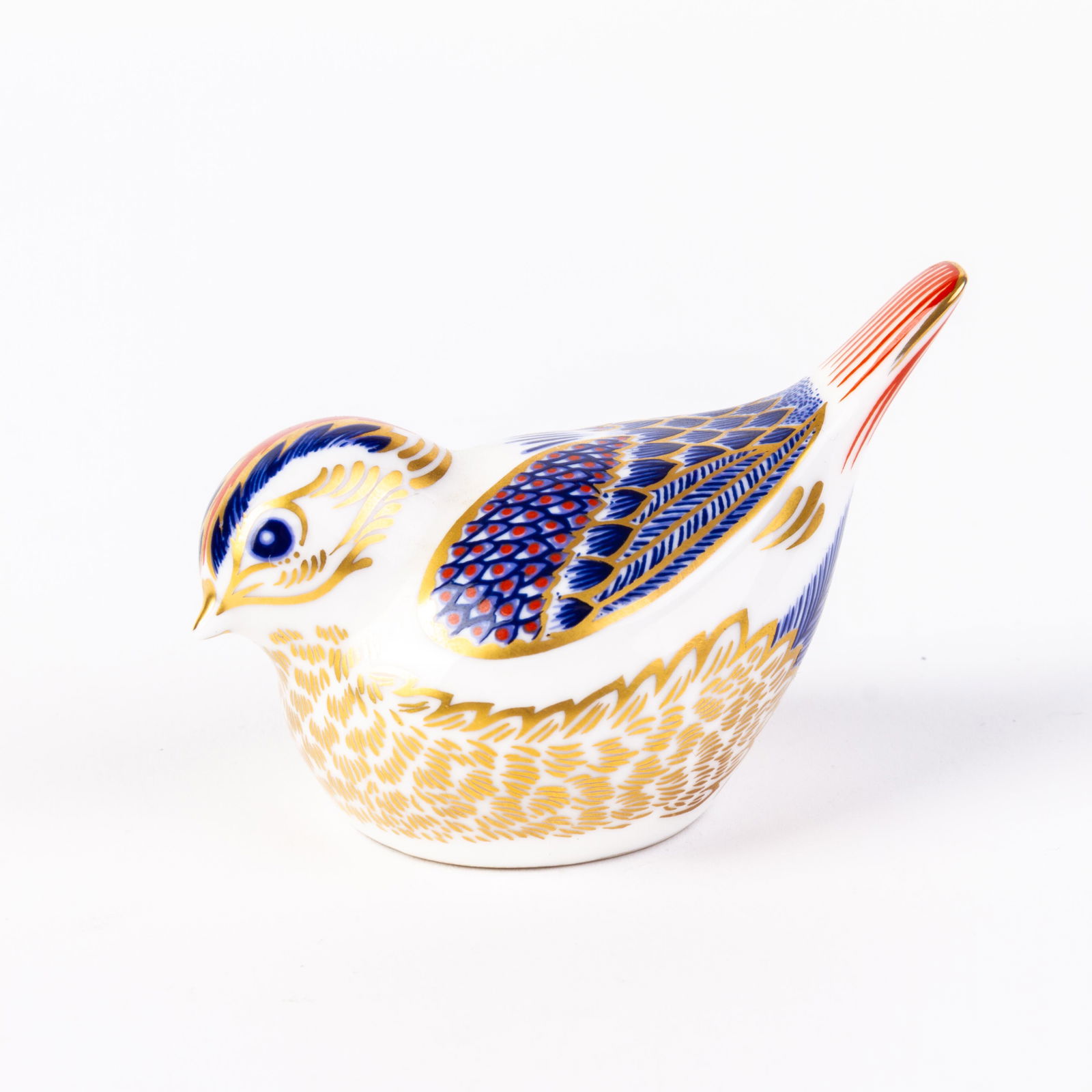 Royal Crown Derby 24KT Gold Porcelain Bird Paperweight (1 of 5)