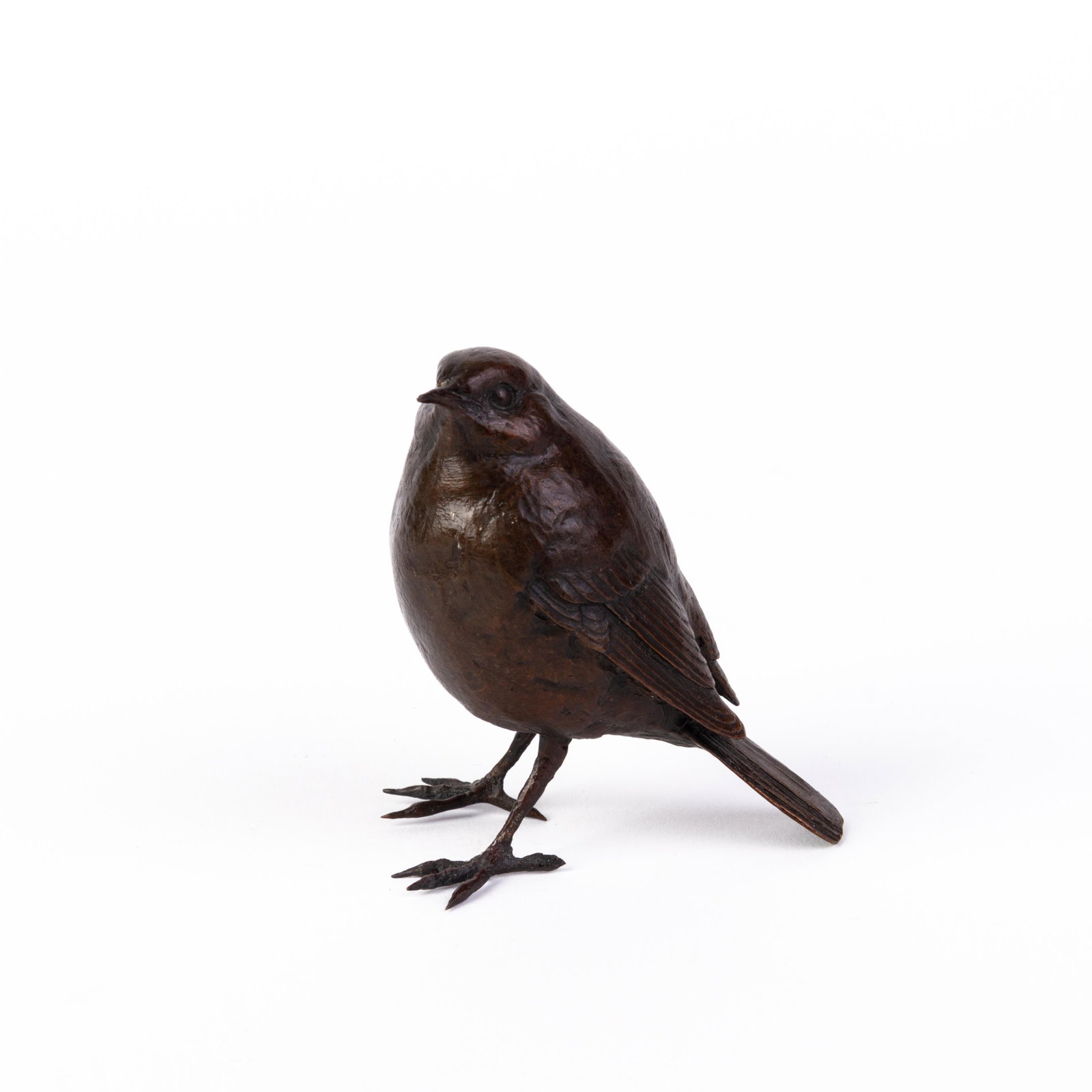 Richard Cooper Bronze Bird Sculpture: DIMENSIONS APPROX 6x4x7.5CM. Please carefully study all photographs to get an accurate idea of the object. In good condition, as seen. Shipping is in-house and we ship internationally to US and rest o