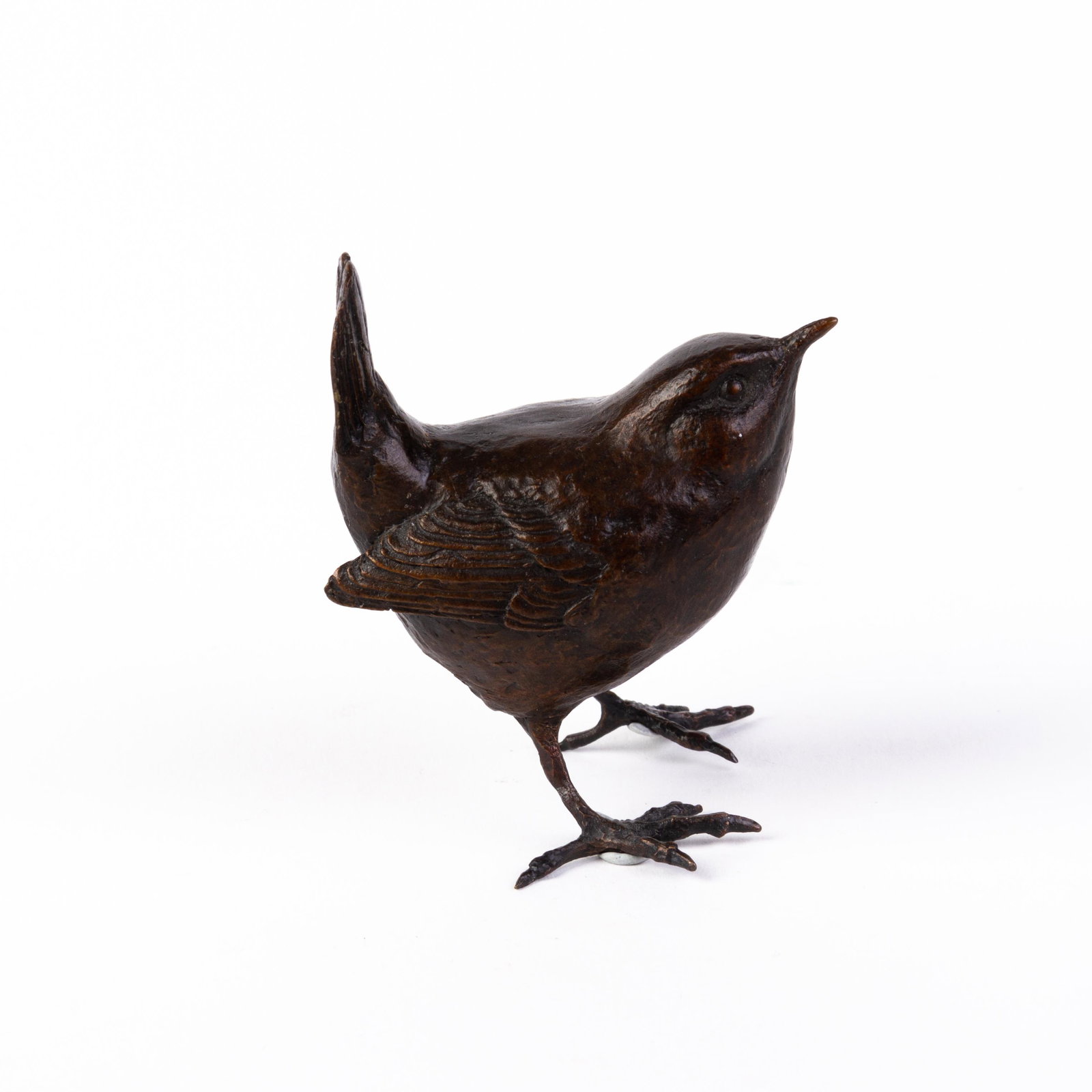 Richard Cooper Bronze Bird Sculpture: DIMENSIONS APPROX 6x4x7.5CM. Please carefully study all photographs to get an accurate idea of the object. In good condition, as seen. Shipping is in-house and we ship internationally to US and rest o