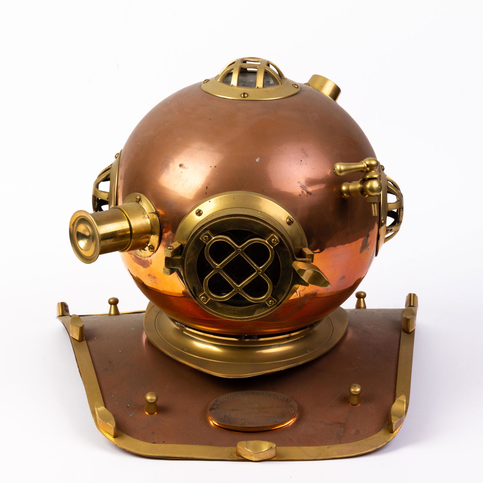 U.S. Navy Sea Diving Nautical Copper & Brass Helmet (1 of 6)