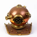 U.S. Navy Sea Diving Nautical Copper & Brass Helmet