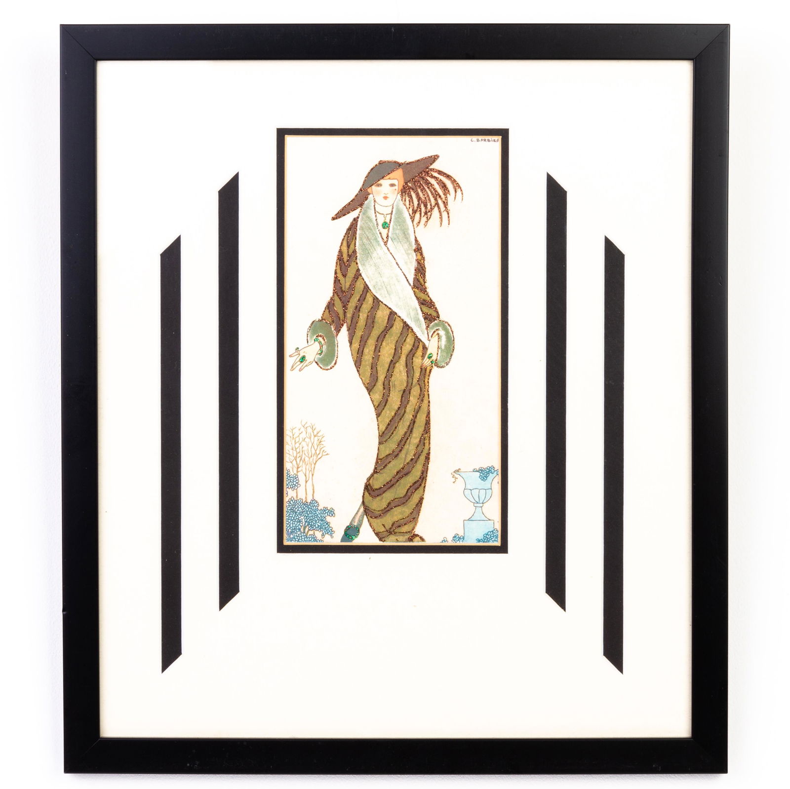 Georges Barbier (1882-1932) Pochoir Watercolour Print (1 of 5)