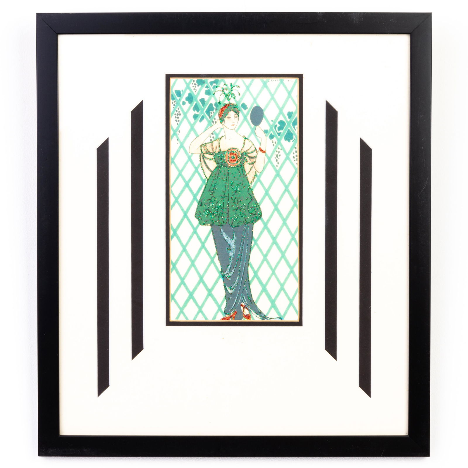 Georges Barbier (1882-1932) Pochoir Watercolour Print (1 of 5)