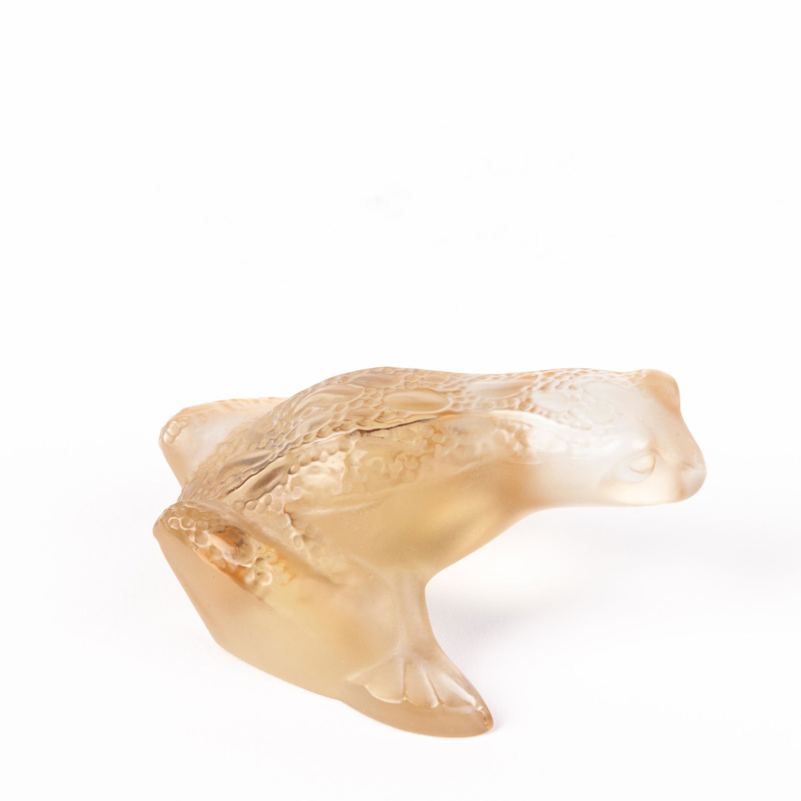 Lalique Glass Signed French Leaping Tree Frog Sculpture (1 of 5)