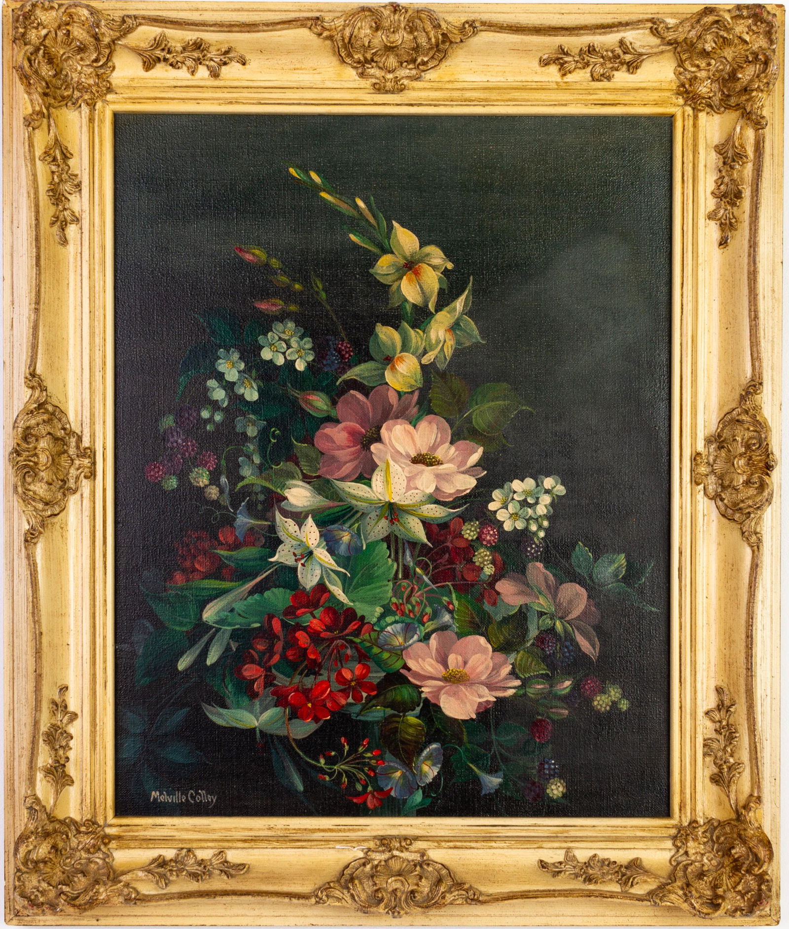 Signed Still Life Flowers Oil Painting: Please carefully study all photographs to get an accurate idea of the object. In good condition, as seen. Shipping is in-house and we ship internationally to US and rest of the world. You may follow o