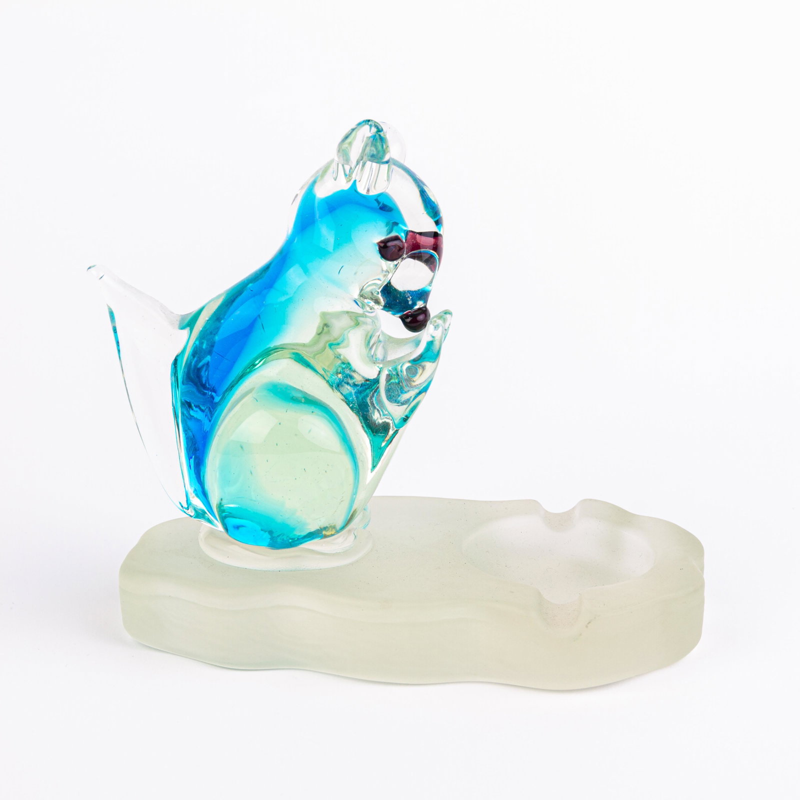 Murano Venetian Glass Designer Squirrel Sculpture: DIMENSIONS APPROX 16x13x9CM. Please carefully study all photographs to get an accurate idea of the object. In good condition, as seen. Shipping is in-house and we ship internationally to US and rest o