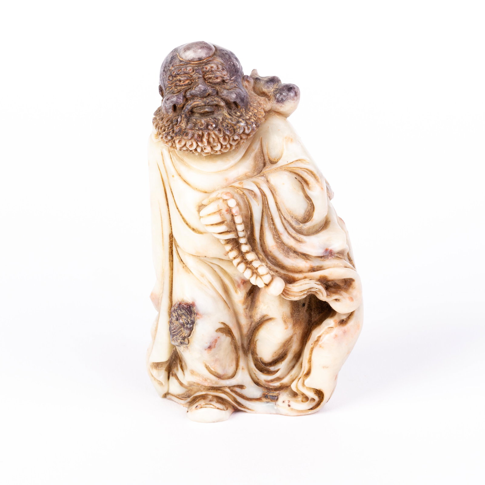 Chinese Carved Soapstone Seal Sculpture: DIMENSIONS APPROX 6x4x10CM. Please carefully study all photographs to get an accurate idea of the object. In good condition, as seen. Shipping is in-house and we ship internationally to US and rest of