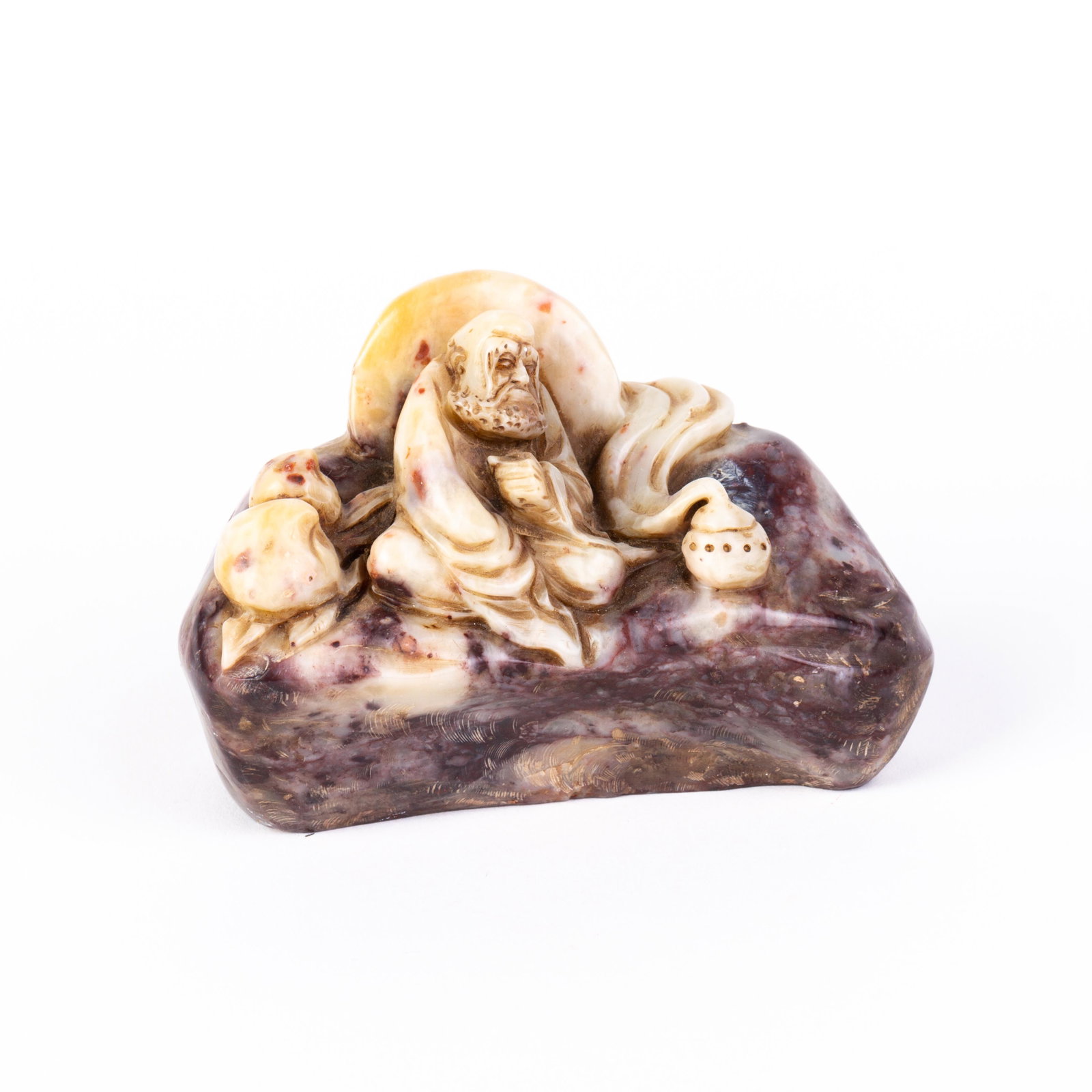 Chinese Carved Soapstone Seal Sculpture: DIMENSIONS APPROX 11x5x7CM. Please carefully study all photographs to get an accurate idea of the object. In good condition, as seen. Shipping is in-house and we ship internationally to US and rest of