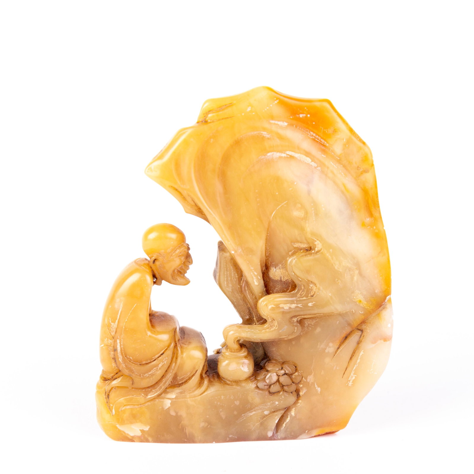 Chinese Carved Soapstone Seal Sculpture: DIMENSIONS APPROX 9x7x3CM. Please carefully study all photographs to get an accurate idea of the object. In good condition, as seen. Shipping is in-house and we ship internationally to US and rest of 