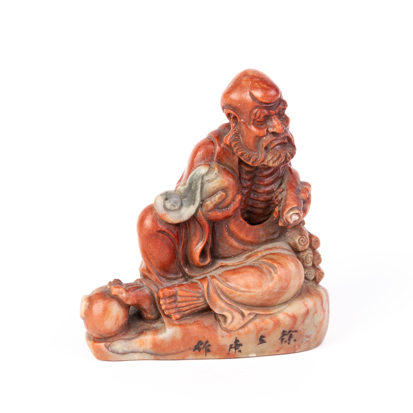Chinese Carved Soapstone Seal Sculpture: DIMENSIONS APPROX 11x10x4CM. Please carefully study all photographs to get an accurate idea of the object. In good condition, as seen. Shipping is in-house and we ship internationally to US and rest o