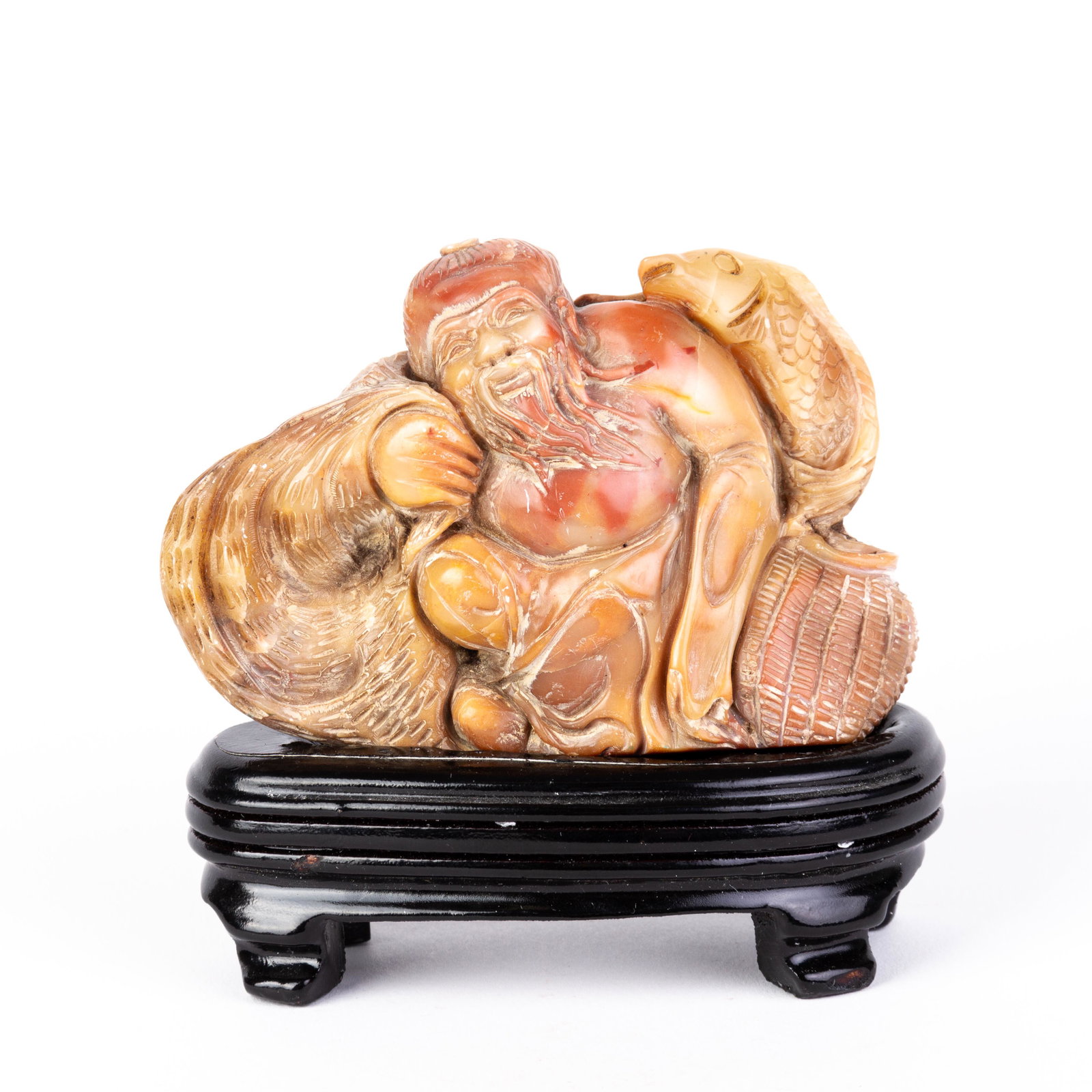 Chinese Carved Soapstone Seal Sculpture: DIMENSIONS APPROX 9x9x4.5CM. Please carefully study all photographs to get an accurate idea of the object. In good condition, as seen. Shipping is in-house and we ship internationally to US and rest o