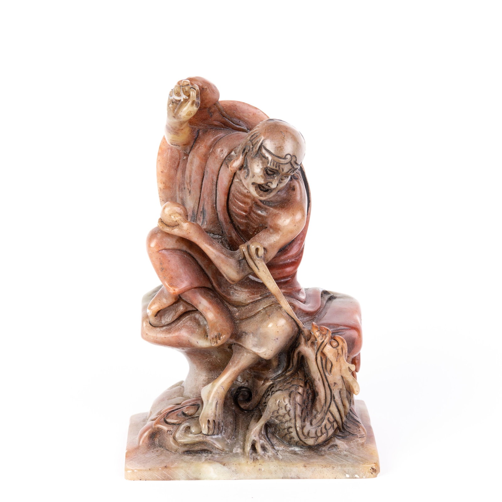 Chinese Carved Soapstone Seal Sculpture: DIMENSIONS APPROX 14x9x6.5CM. Please carefully study all photographs to get an accurate idea of the object. In good condition, as seen. Shipping is in-house and we ship internationally to US and rest 