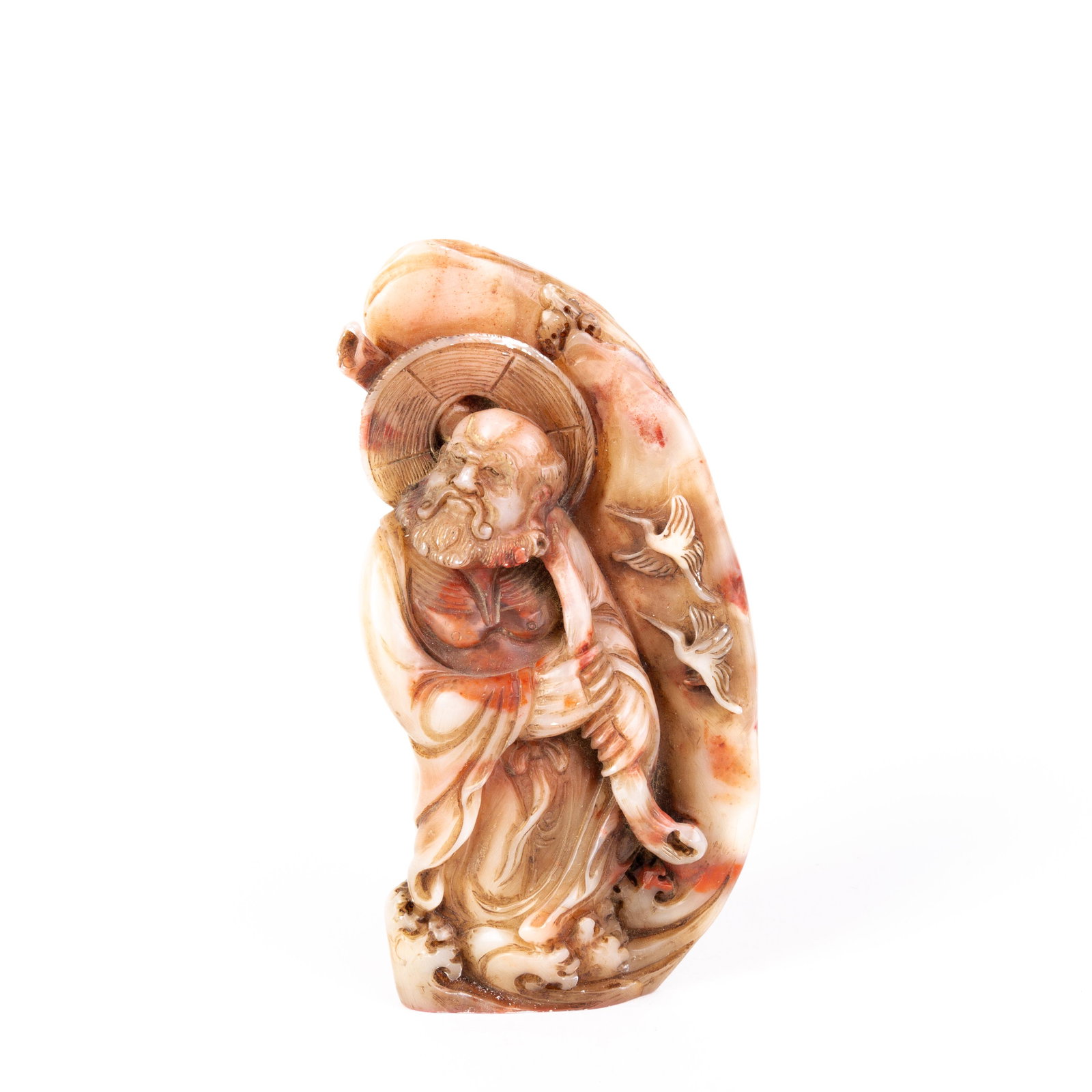 Chinese Carved Soapstone Seal Sculpture: DIMENSIONS APPROX 13x6.5x4CM. Please carefully study all photographs to get an accurate idea of the object. In good condition, as seen. Shipping is in-house and we ship internationally to US and rest