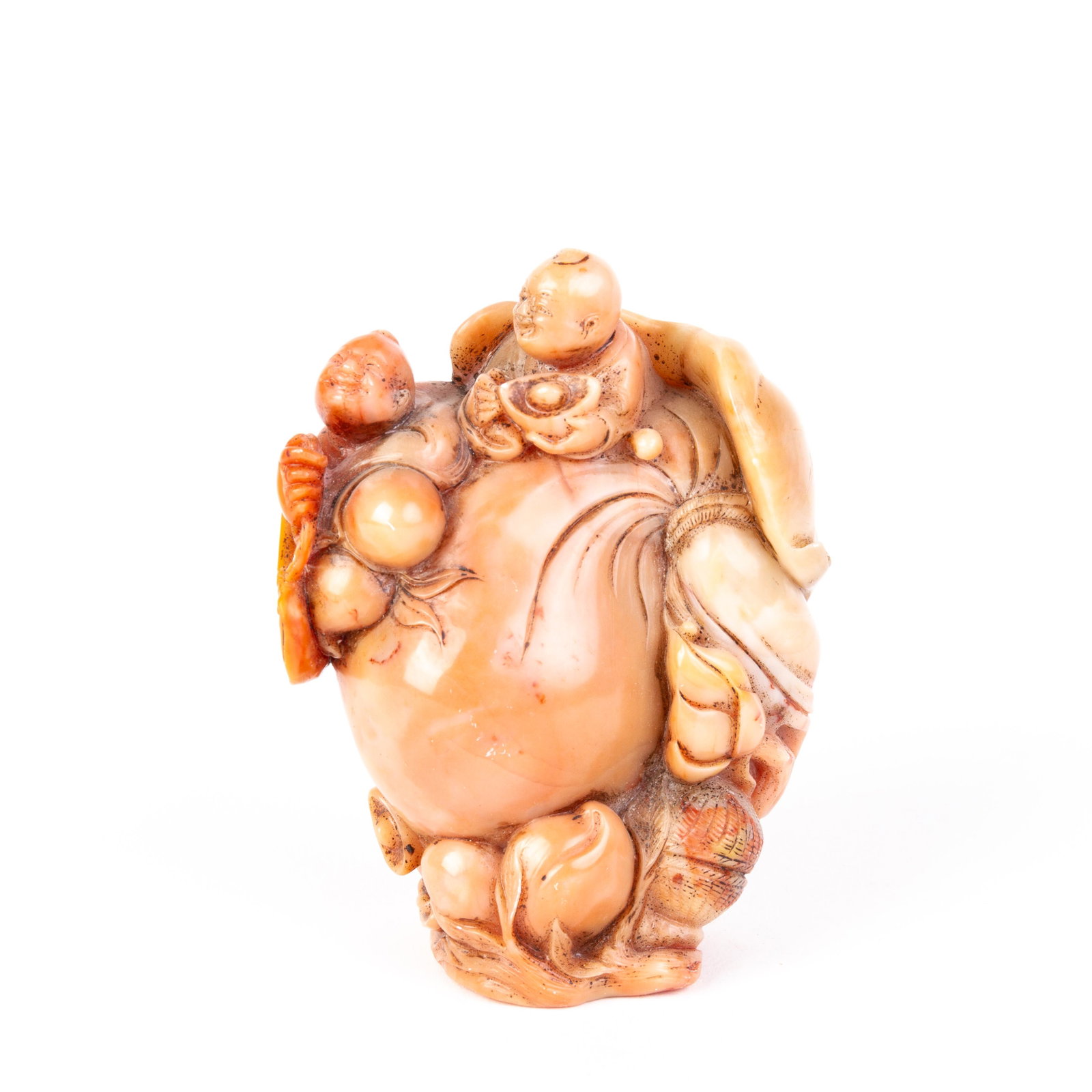 Chinese Carved Soapstone Seal Sculpture: DIMENSIONS APPROX 14x10x6CM. Please carefully study all photographs to get an accurate idea of the object. In good condition, as seen. Shipping is in-house and we ship internationally to US and rest o
