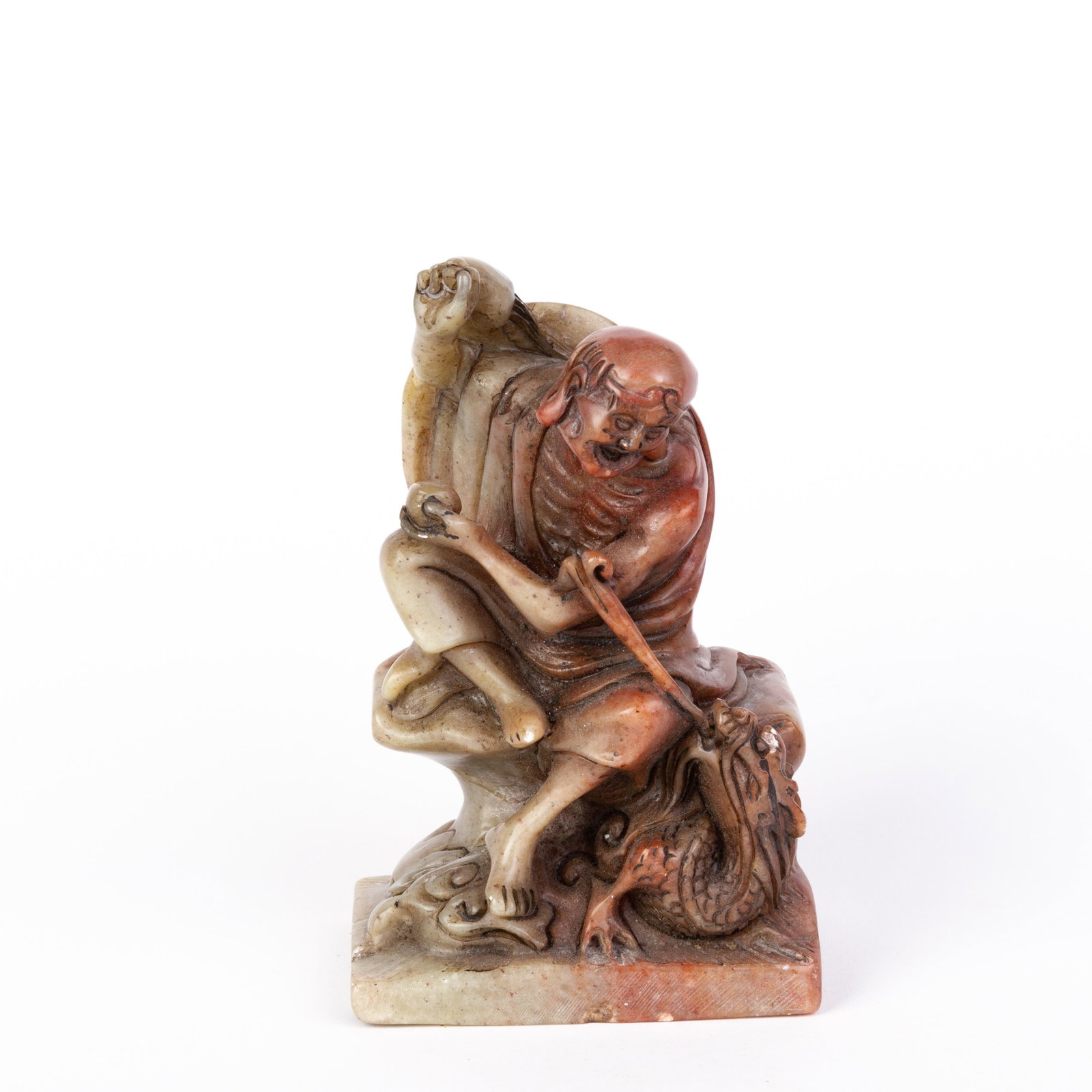 Chinese Carved Soapstone Seal Sculpture: DIMENSIONS APPROX 15x9x6.5CM. Please carefully study all photographs to get an accurate idea of the object. In good condition, as seen. Shipping is in-house and we ship internationally to US and rest 